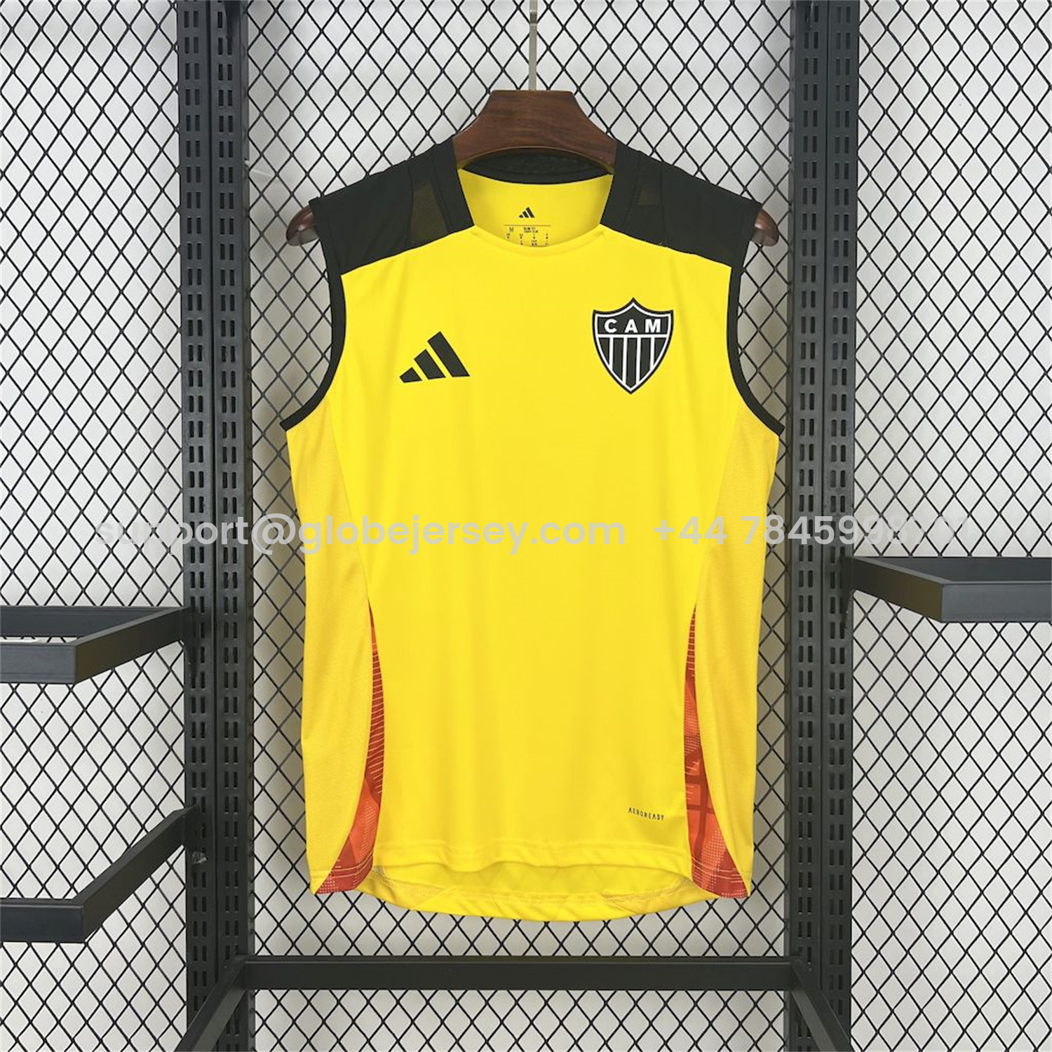 GlobeJersey-Atletico Mineiro 25-26 Yellow Pre-Match Training Vest