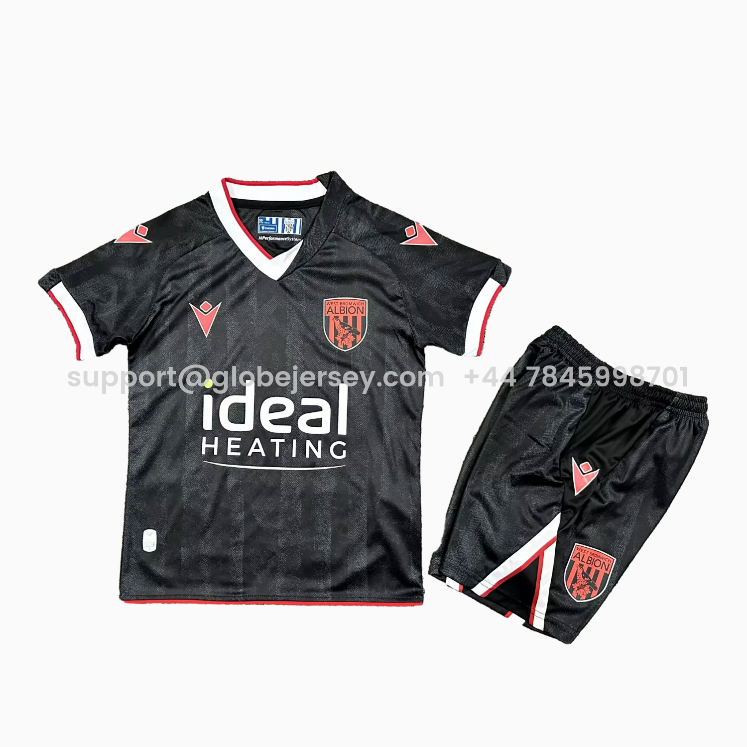 GlobeJersey-West Bromwich Albion 25-26 Third Black Kids Kit