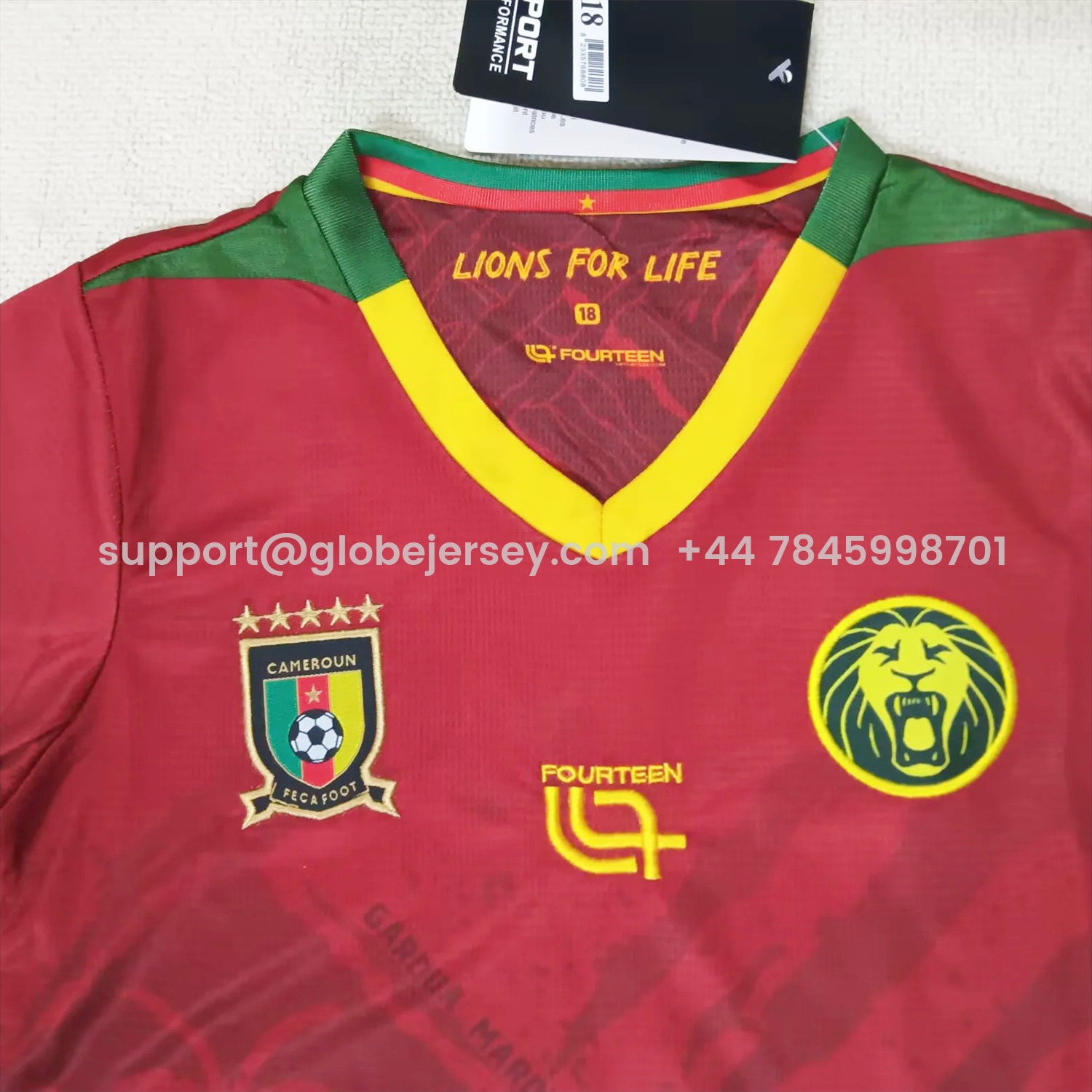 GlobeJersey-Cameroon 25-26 Away Kids Kit