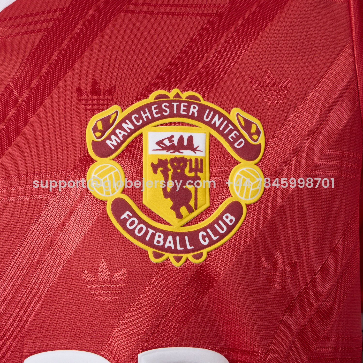 GlobeJersey-Retro Manchester United 1986-88 Home Remake Jersey - Player Version