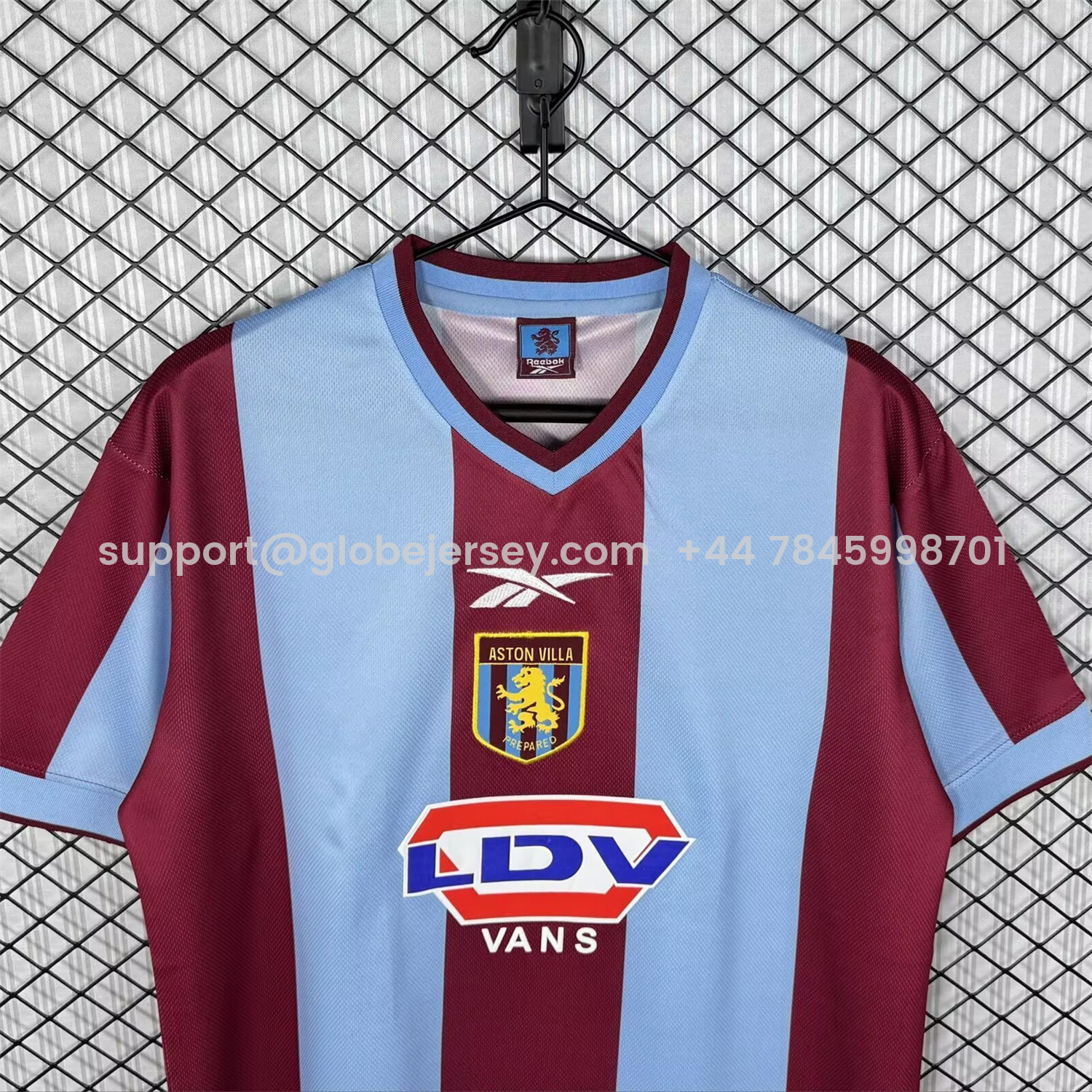 GlobeJersey-Retro Aston Villa 1999-00 Home Jersey