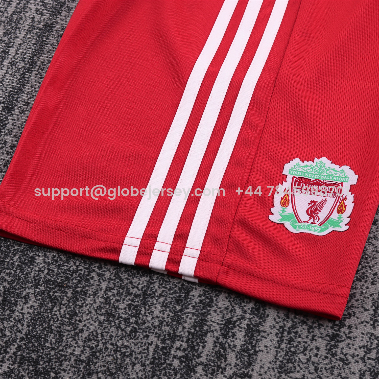 GlobeJersey-Retro Liver.pool 2010-11 Home Kids Kit