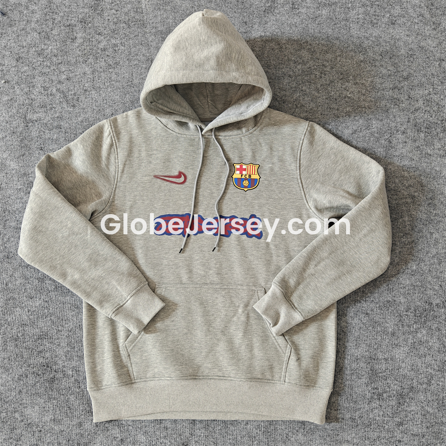 GlobeJersey-Barcelona x Travis Scott Team Logo On Both Sides Unisex Pullover Hoodie