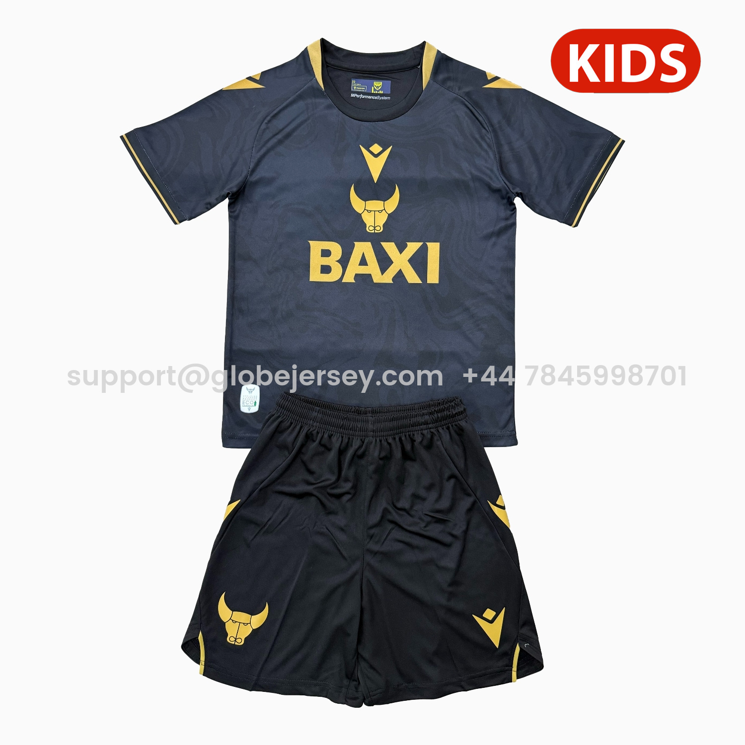 GlobeJersey-Oxford United 25-26 Away Kids Kit