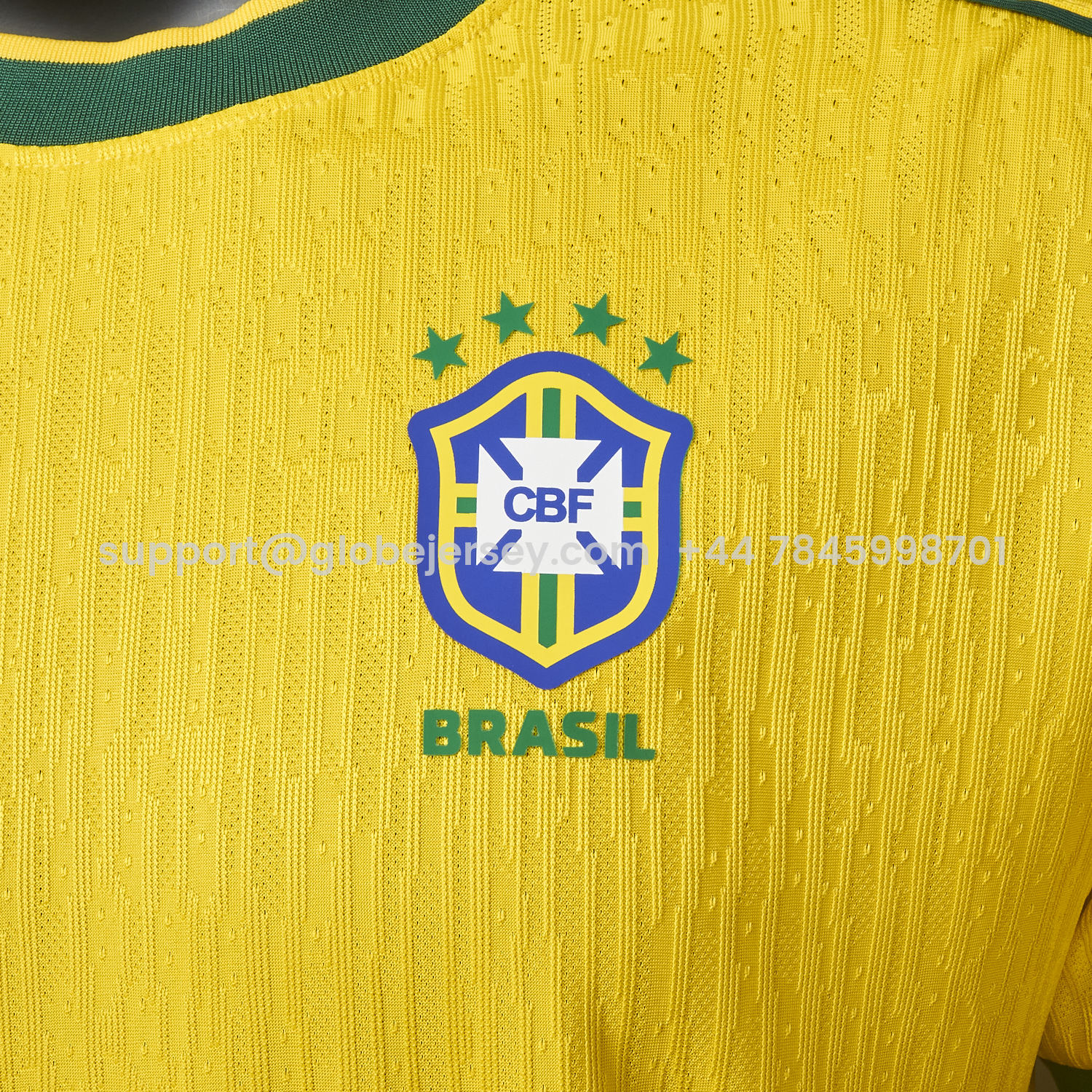 GlobeJersey-Retro Brazil 1998 Home Jersey - Player Version