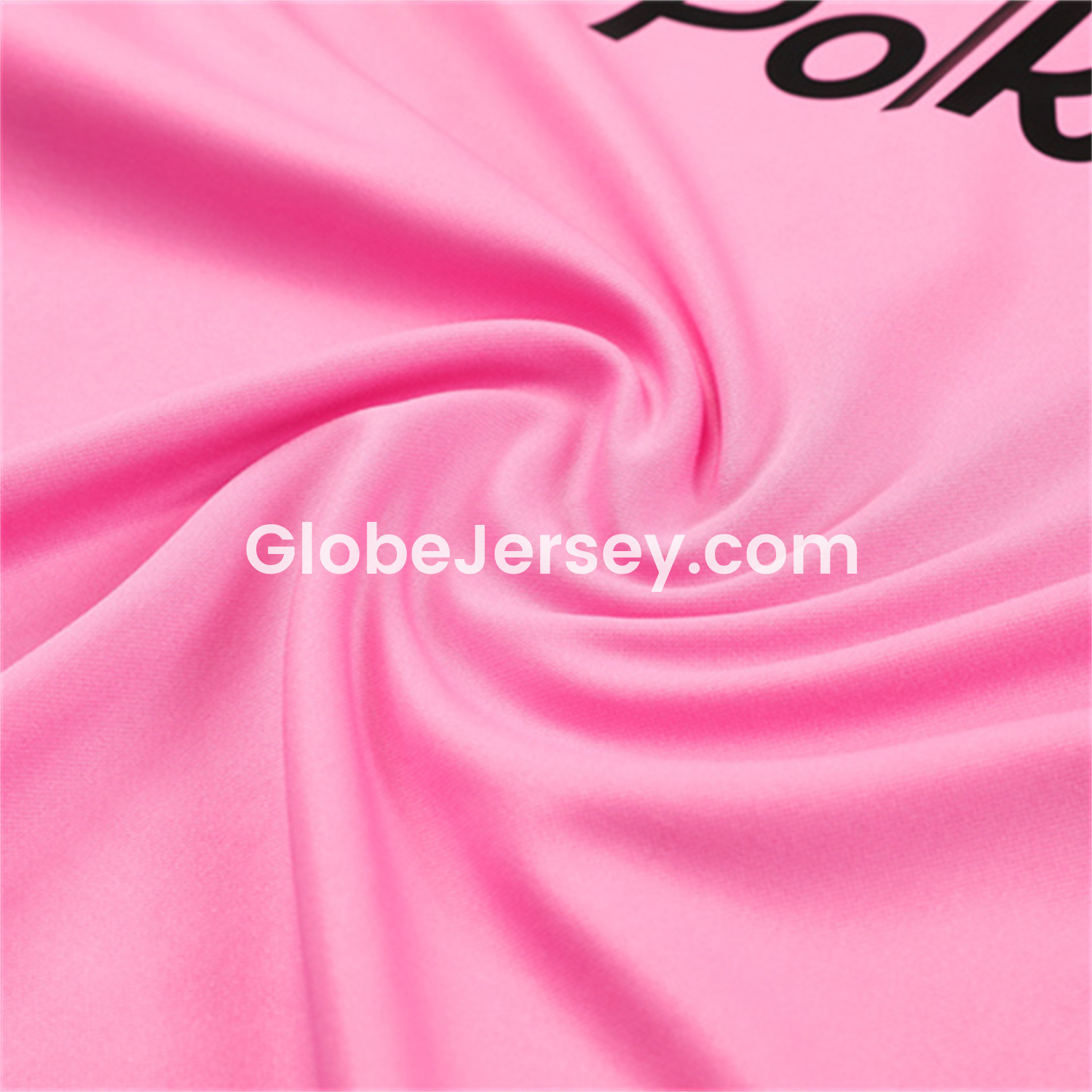 GlobeJersey-INT M.A.M 25-26 Long Sleeves Training with Black Sponsors Set - Pink Top & Black Pants