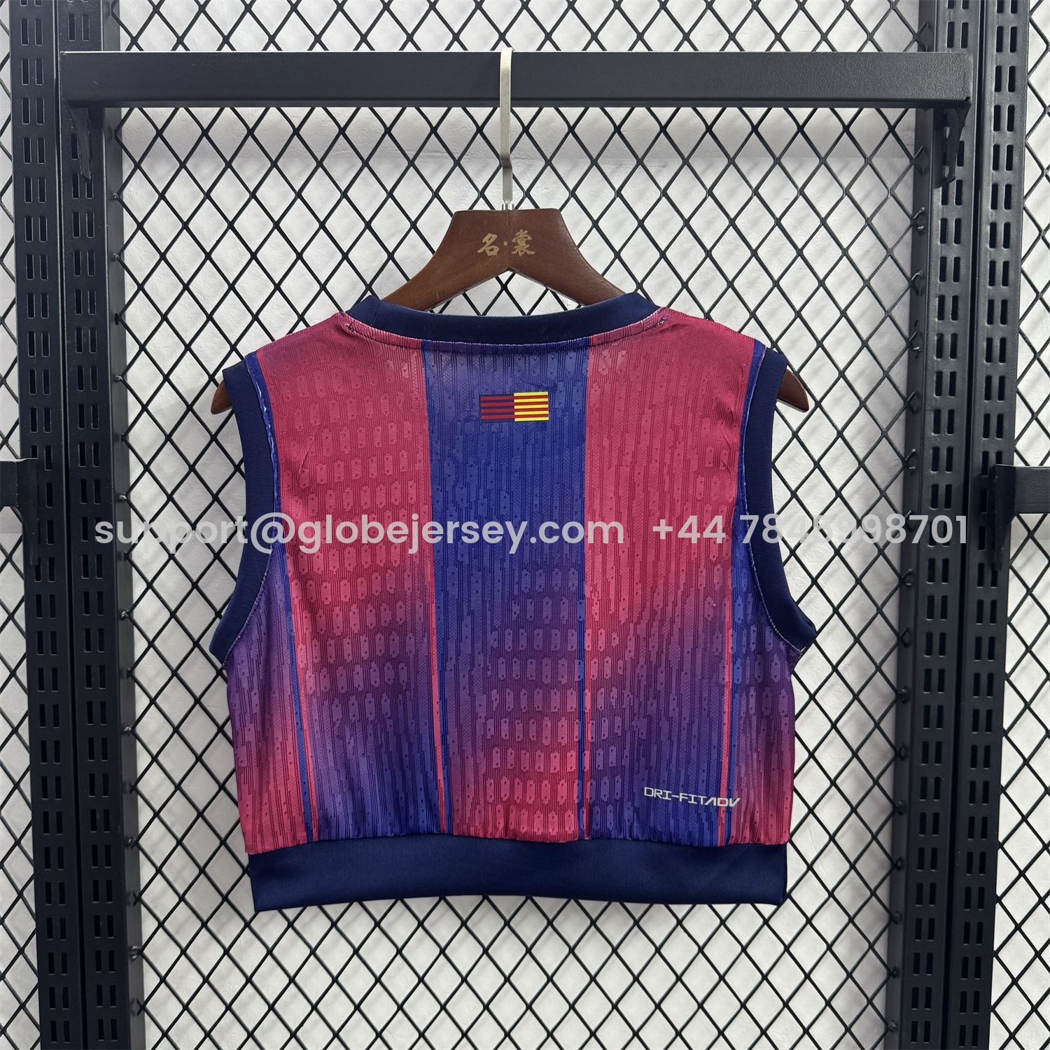 GlobeJersey-Women's Barcelona 25-26 Home Center Logo Yoga Vest