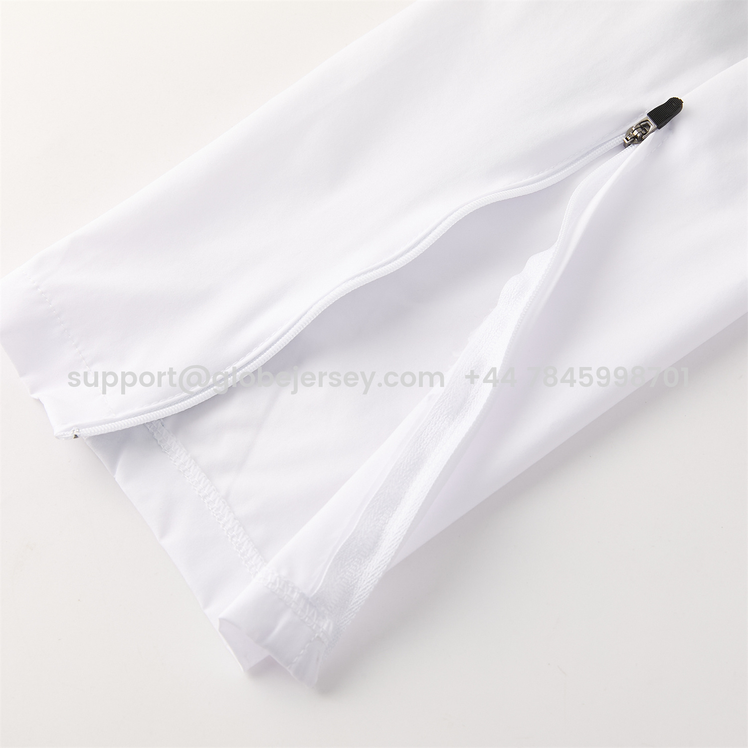 GlobeJersey-Italy 2026 Hooded Windbreaker Training Set - White Top & Green Pants