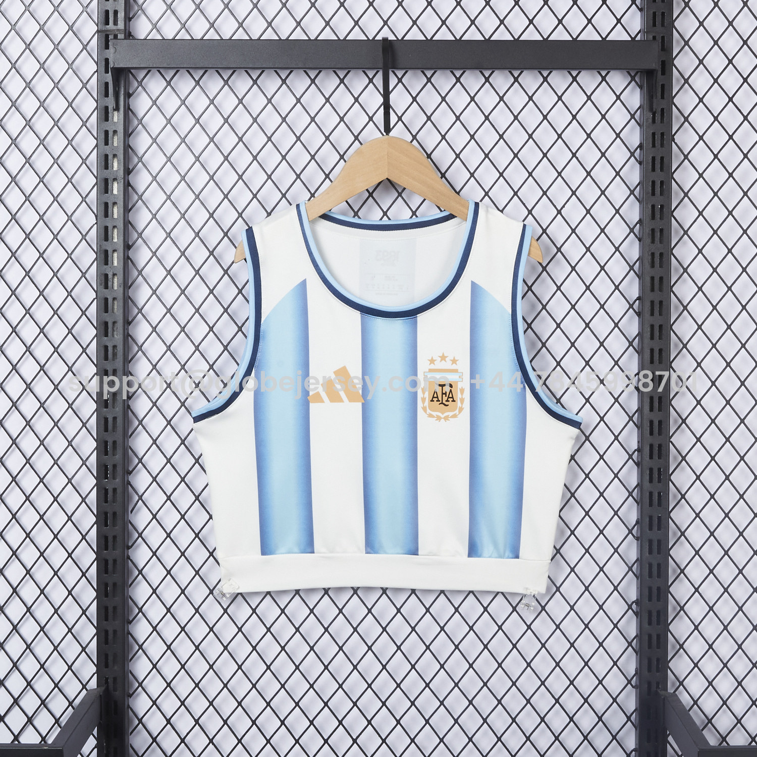 GlobeJersey-Women's Argentina 2026 Home Yoga Vest