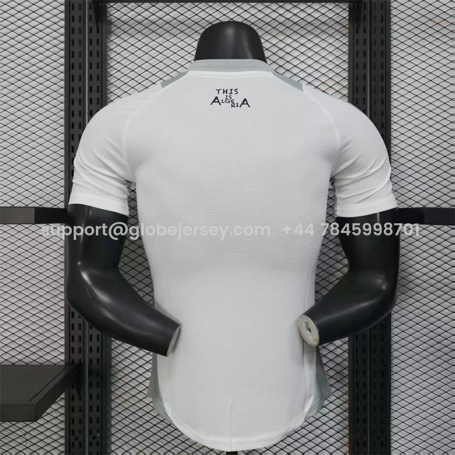 GlobeJersey-Algeria 25-26 Grey Plant White Special Jersey - Player Version