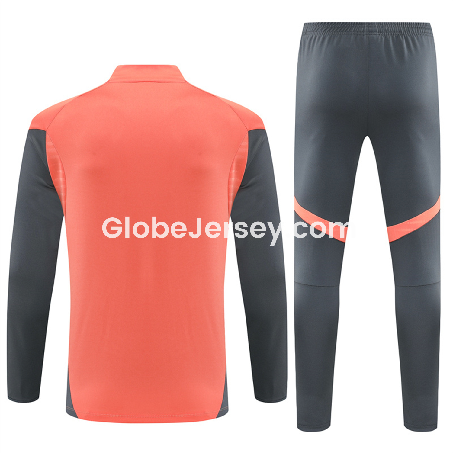 GlobeJersey-Bayern Munich 25-26 Long Sleeves Training Set - Orange Top & Gray Pants