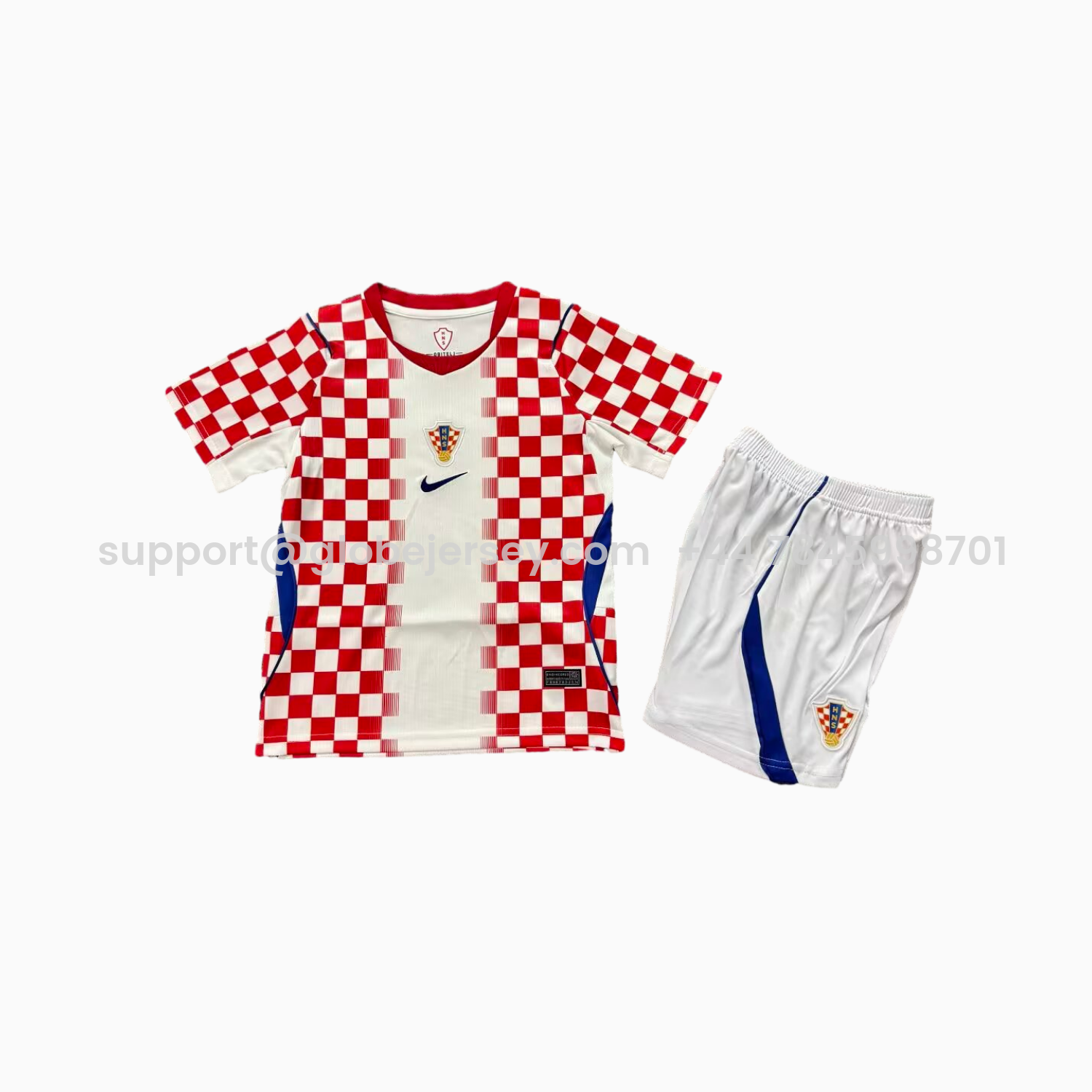 GlobeJersey-Croatia 2026 Home Kids Kit