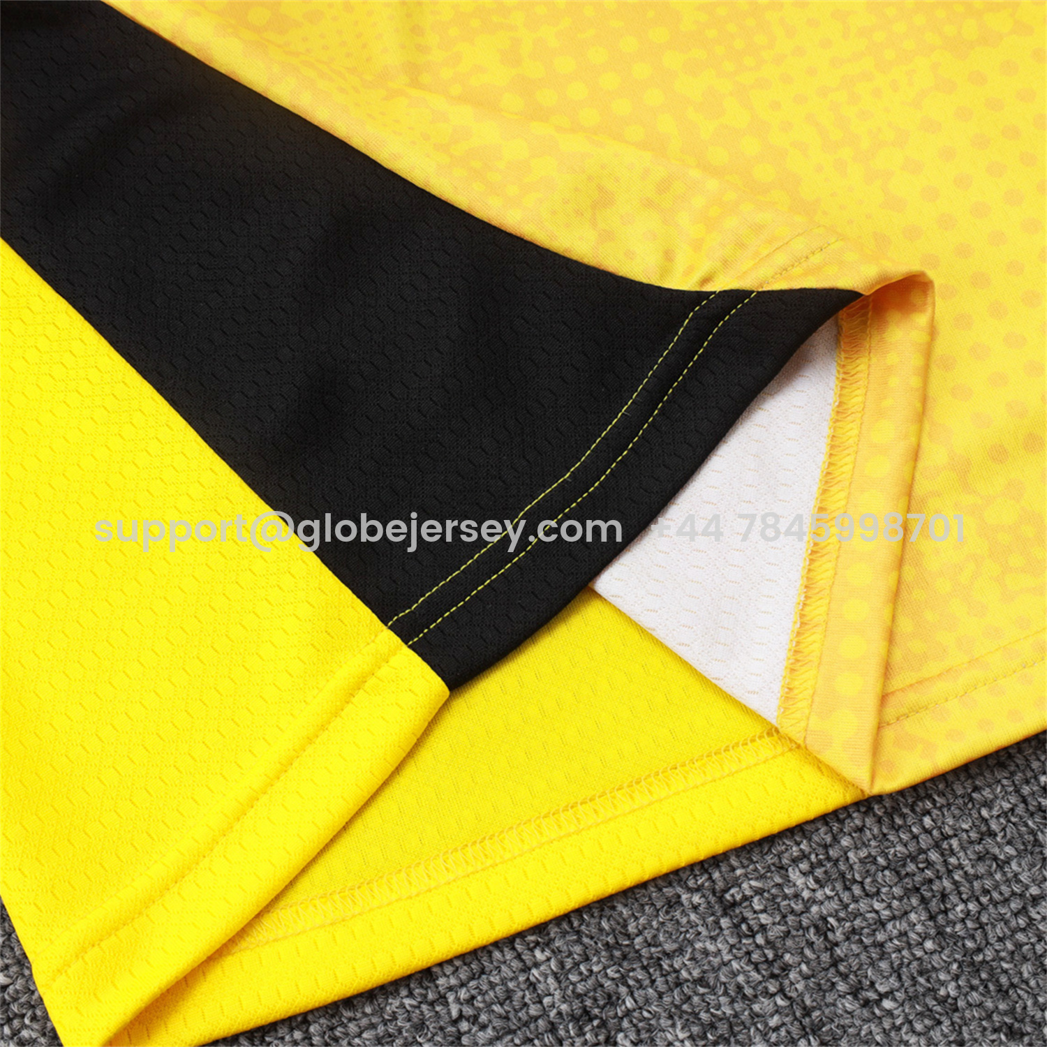 GlobeJersey-Dortmund 25-26 Jacket Training Tracksuit - Yellow top & Black Pants