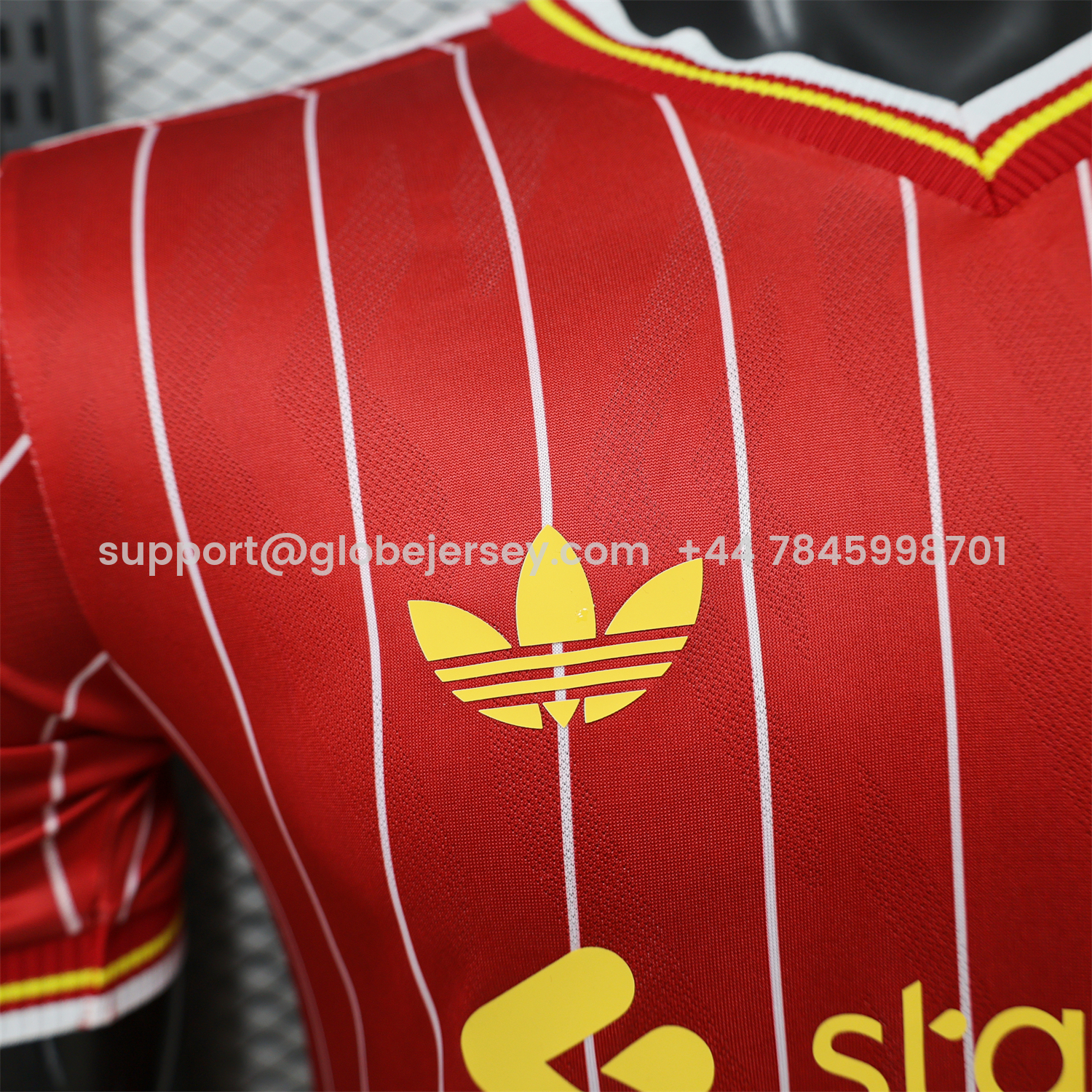 GlobeJersey-Liver.pool 26-27 Terrace Icon Retro Casual Style Red Jersey - Player Version