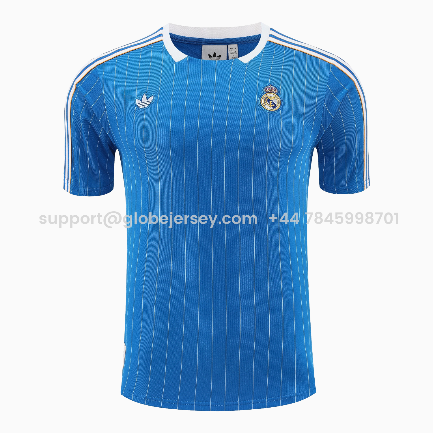GlobeJersey-Real Madrid 25-26 Short-Sleeve Training Set - Blue Vest & Blue Shorts