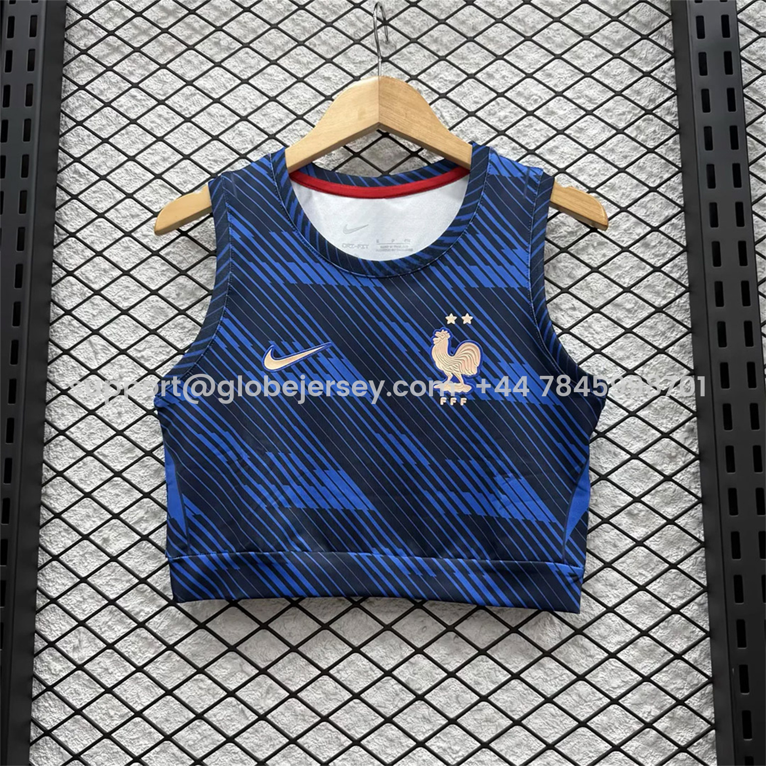 GlobeJersey-Women's France 2026 Home Yoga Vest