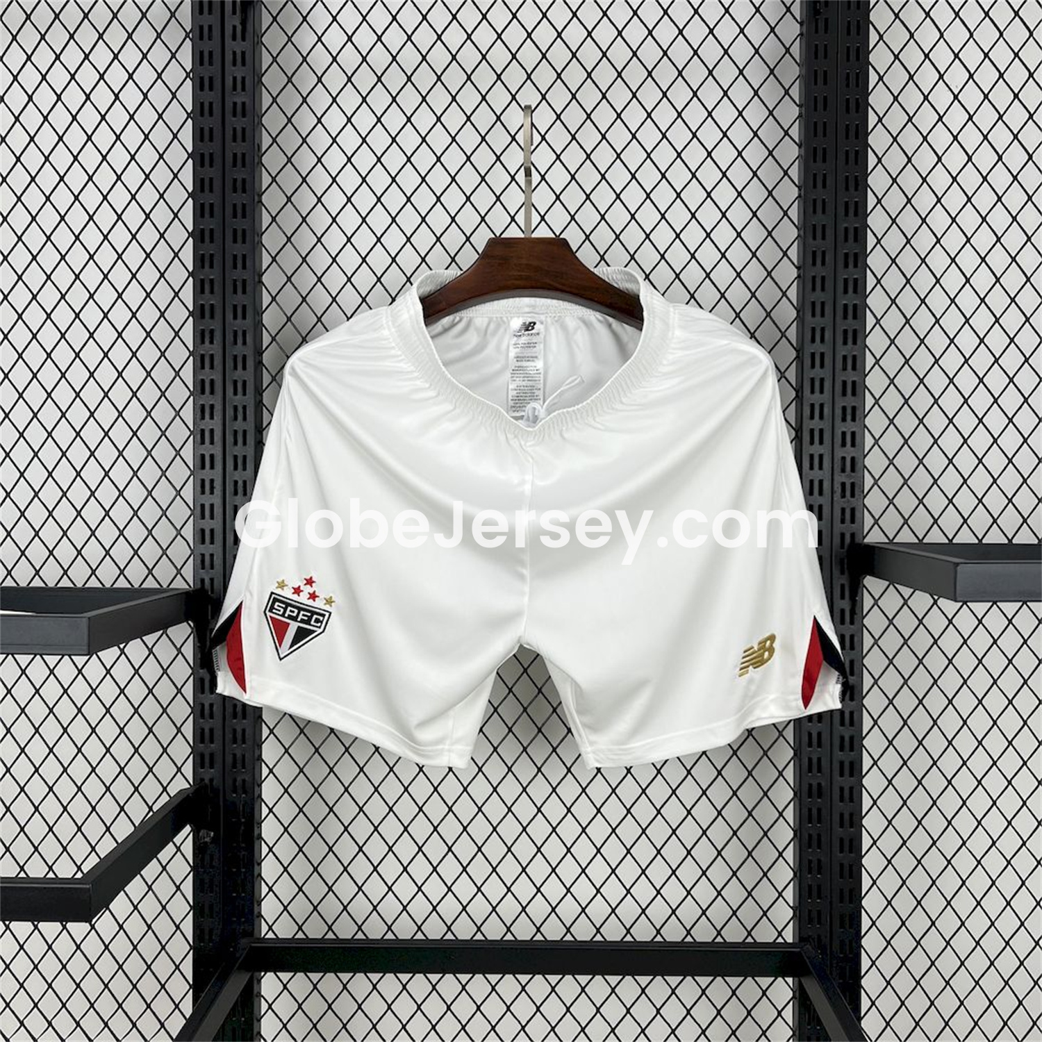 GlobeJersey-Sao Paulo 25-26 Home White Shorts - Fans Version