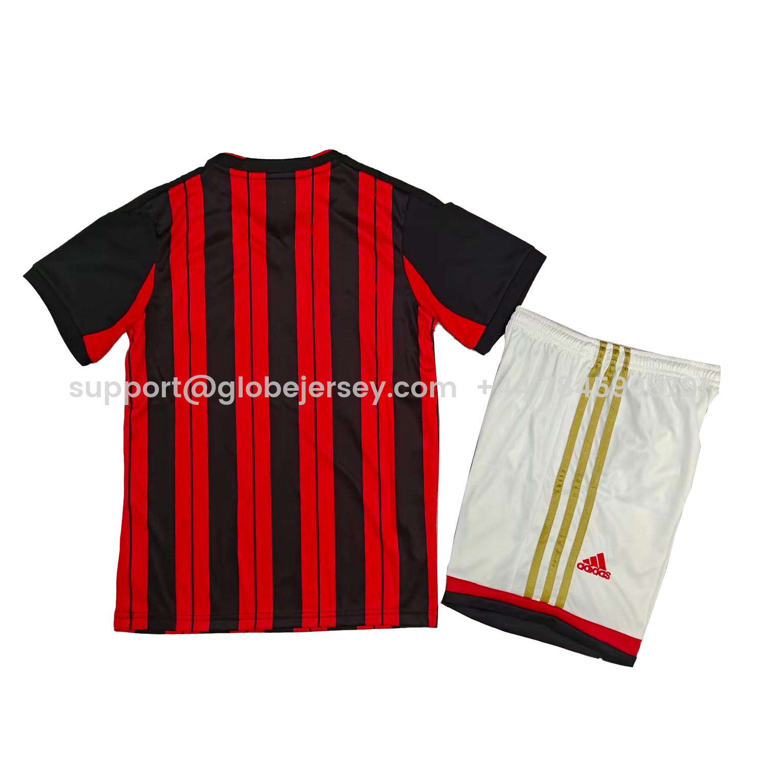 GlobeJersey-Retro AC Milan 2013-14 Home Kids Kit