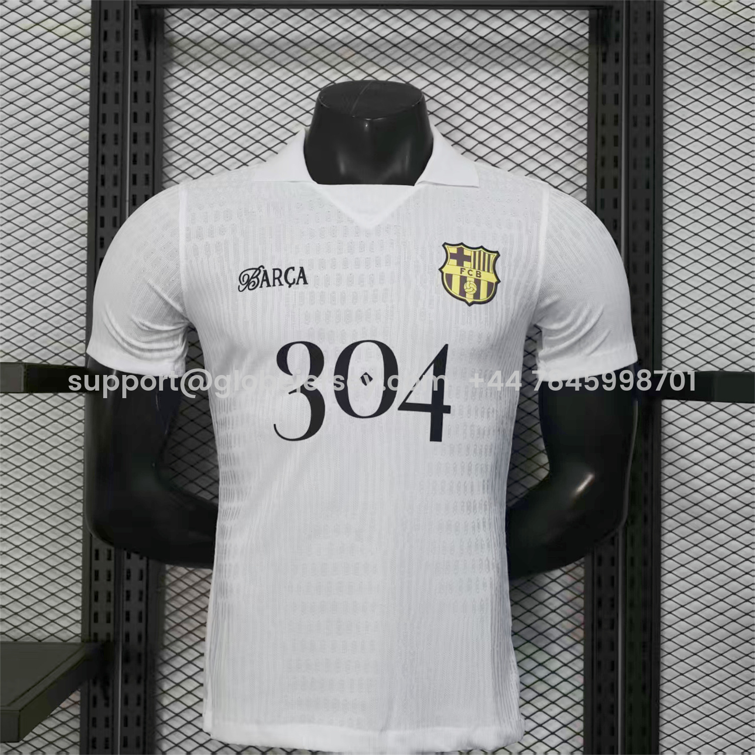 GlobeJersey-Barcelona 25-26 304 White Special Jersey - Player Version