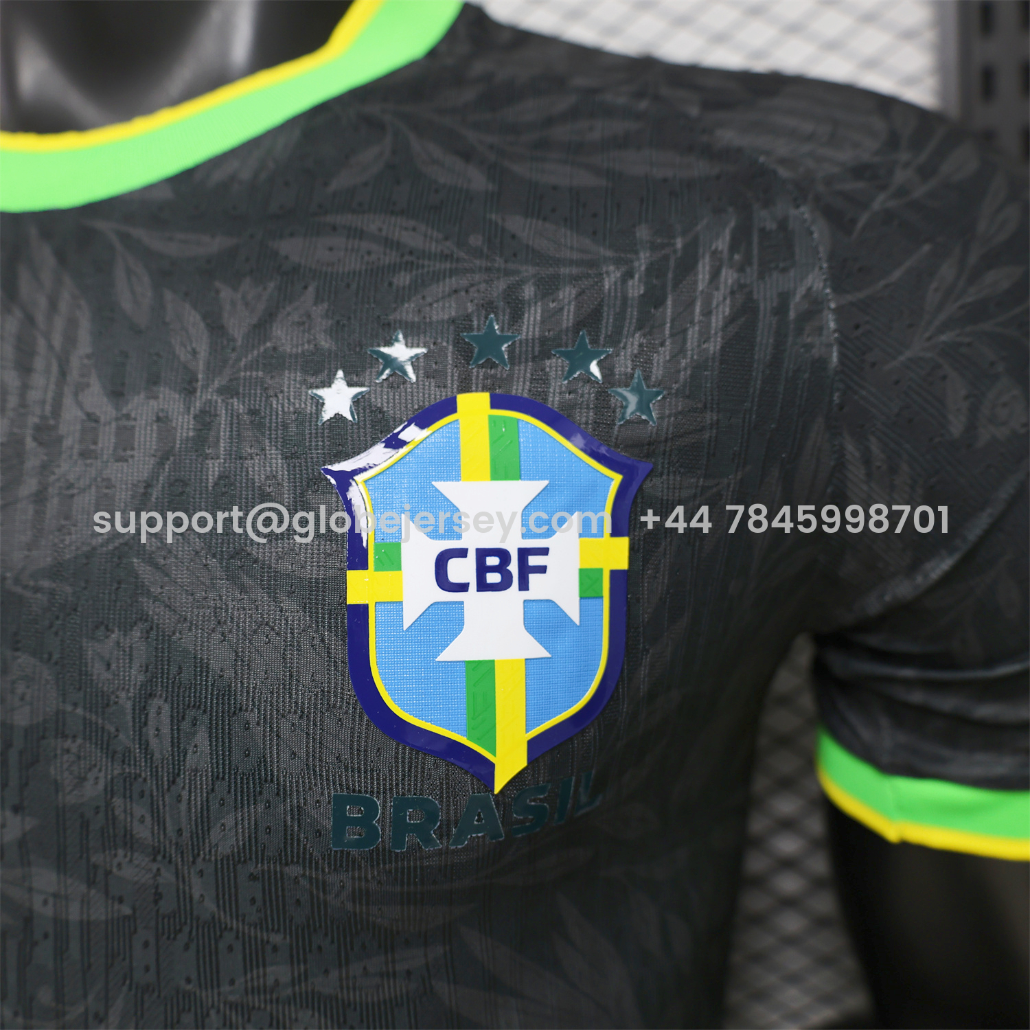 GlobeJersey-Brazil 2026 Black With Green Trim Brazilian Football Players Special Edition Jersey - Player Version
