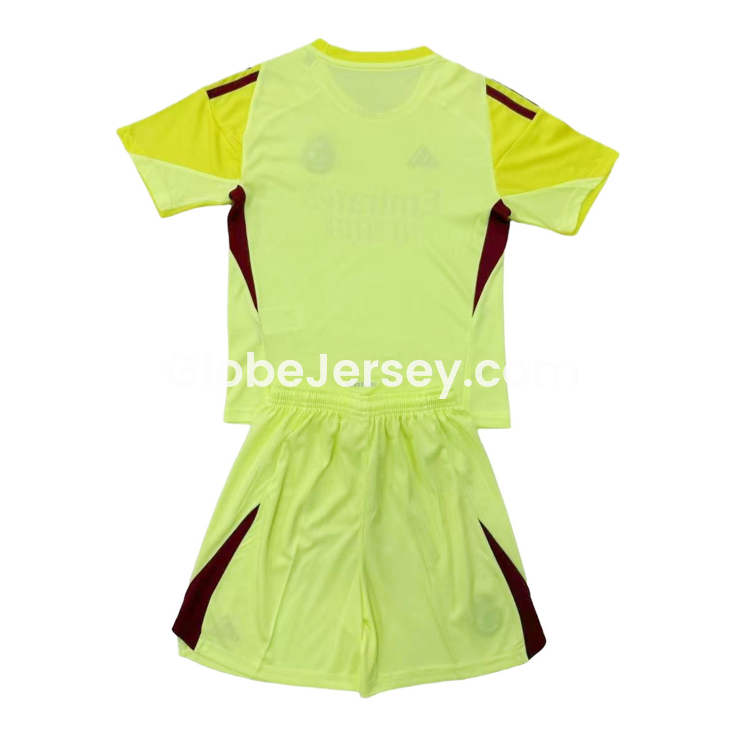 GlobeJersey-Real Madrid 25-26 Light Yellow Goalkeeper Kids Kit