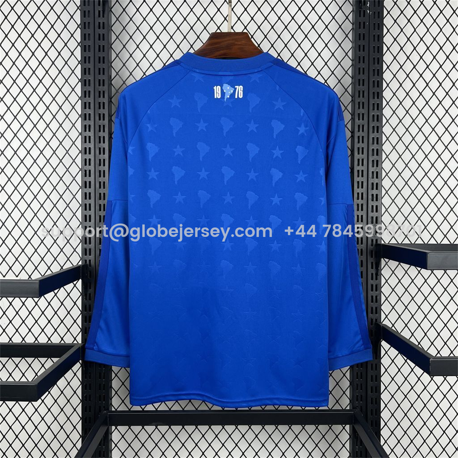 GlobeJersey-Cruzeiro 26-27 Home Unsponsored Long Sleeves Jersey - Fans Version