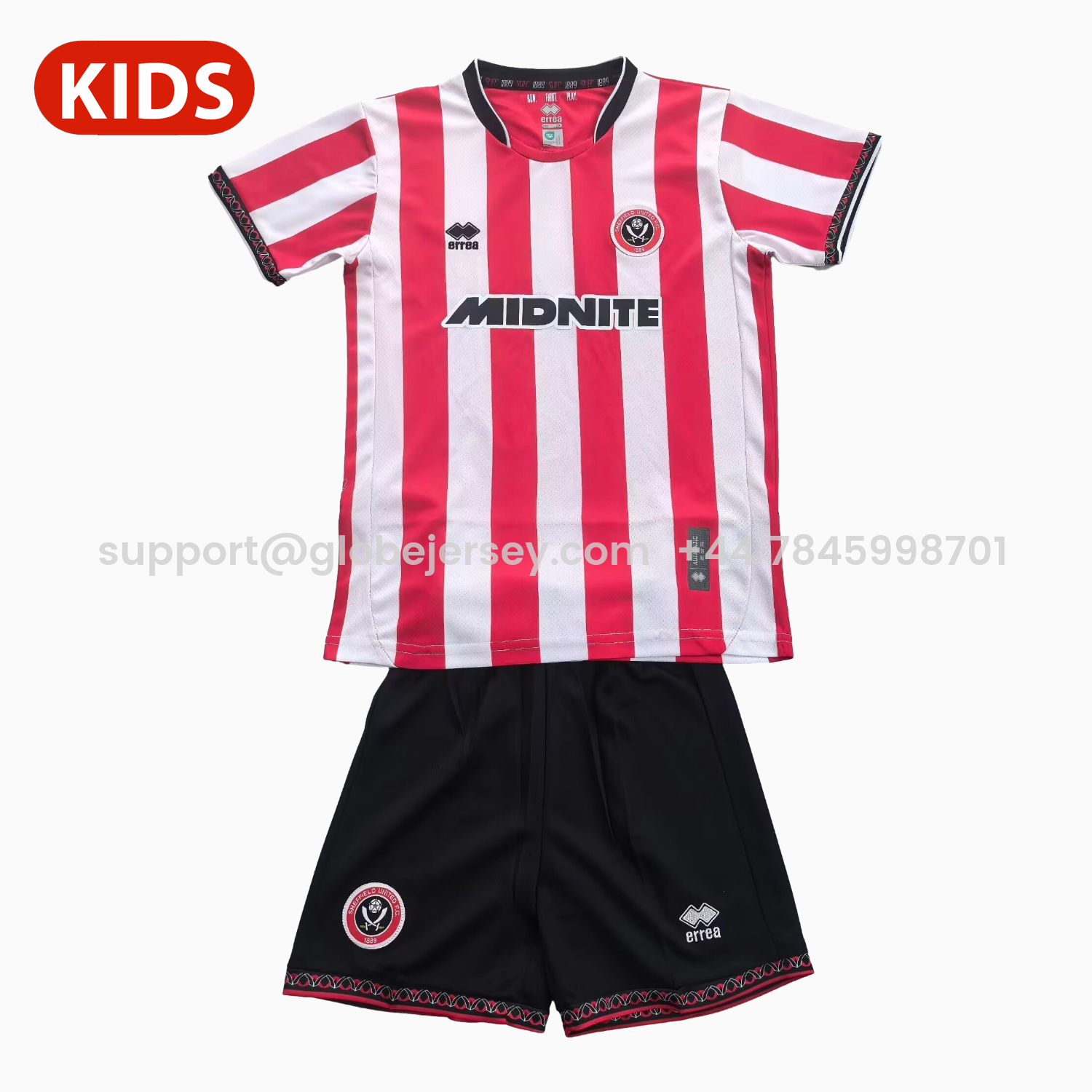 GlobeJersey-Sheffield United 25-26 Home Kids Kit