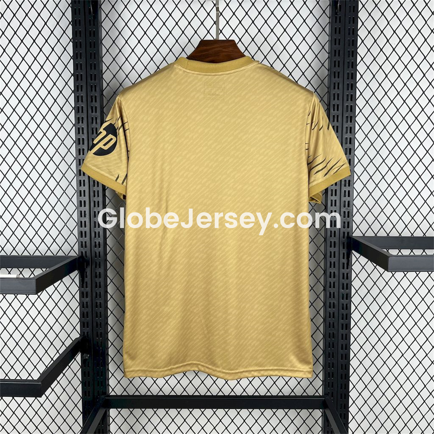 GlobeJersey-Real Madrid 25-26 Gold Swirl Training Jersey - Fans Version