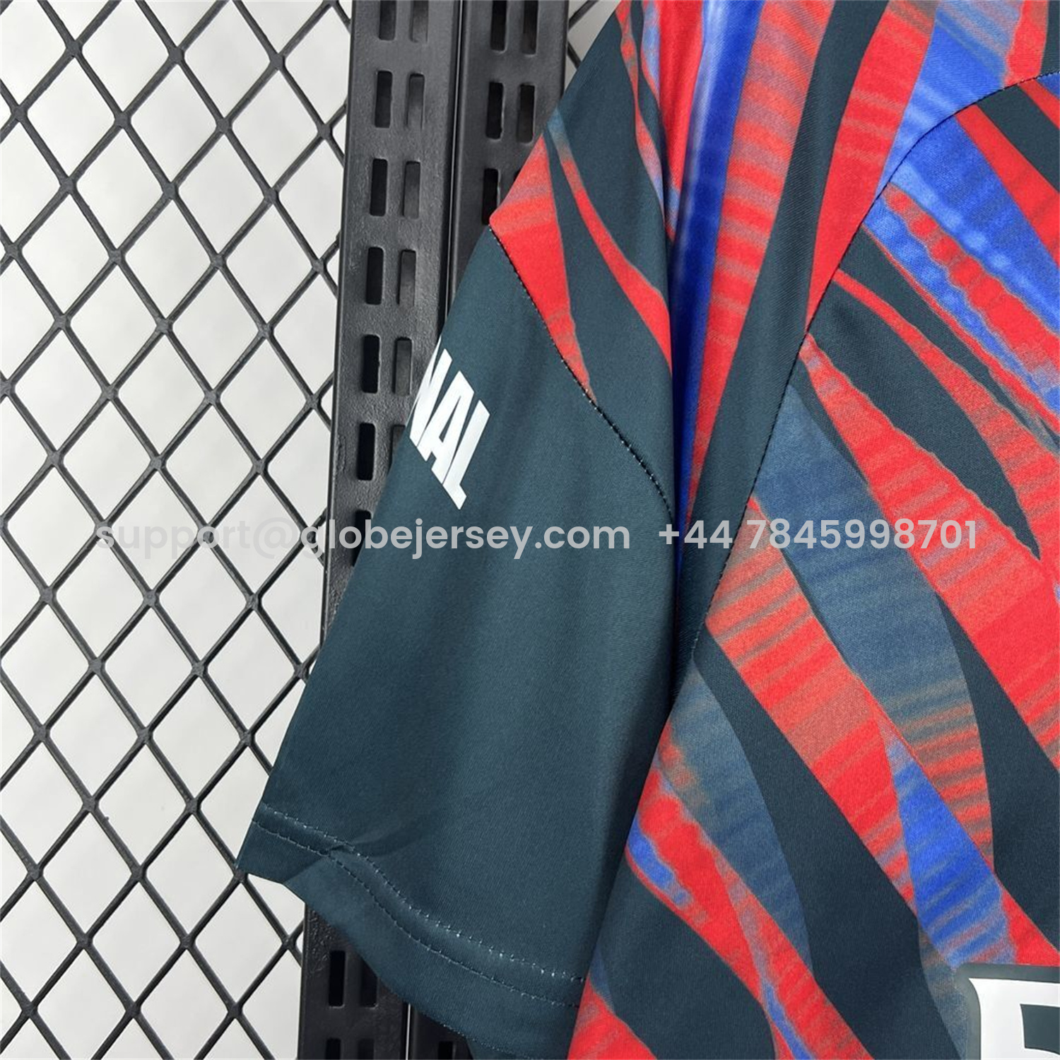 GlobeJersey-Arsenal 26-27 Red And Blue Twill Pre-Match Training Jersey - Fans Version