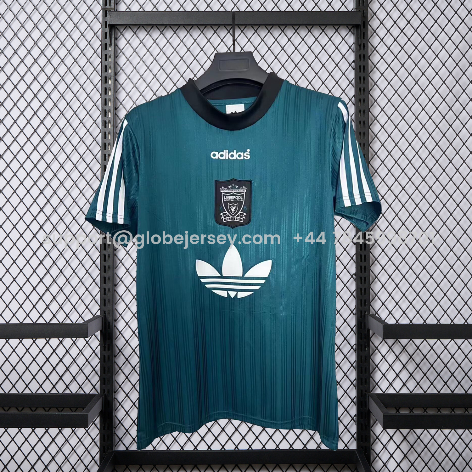 GlobeJersey-Retro Liver.pool 1995-96 Green Training Jersey
