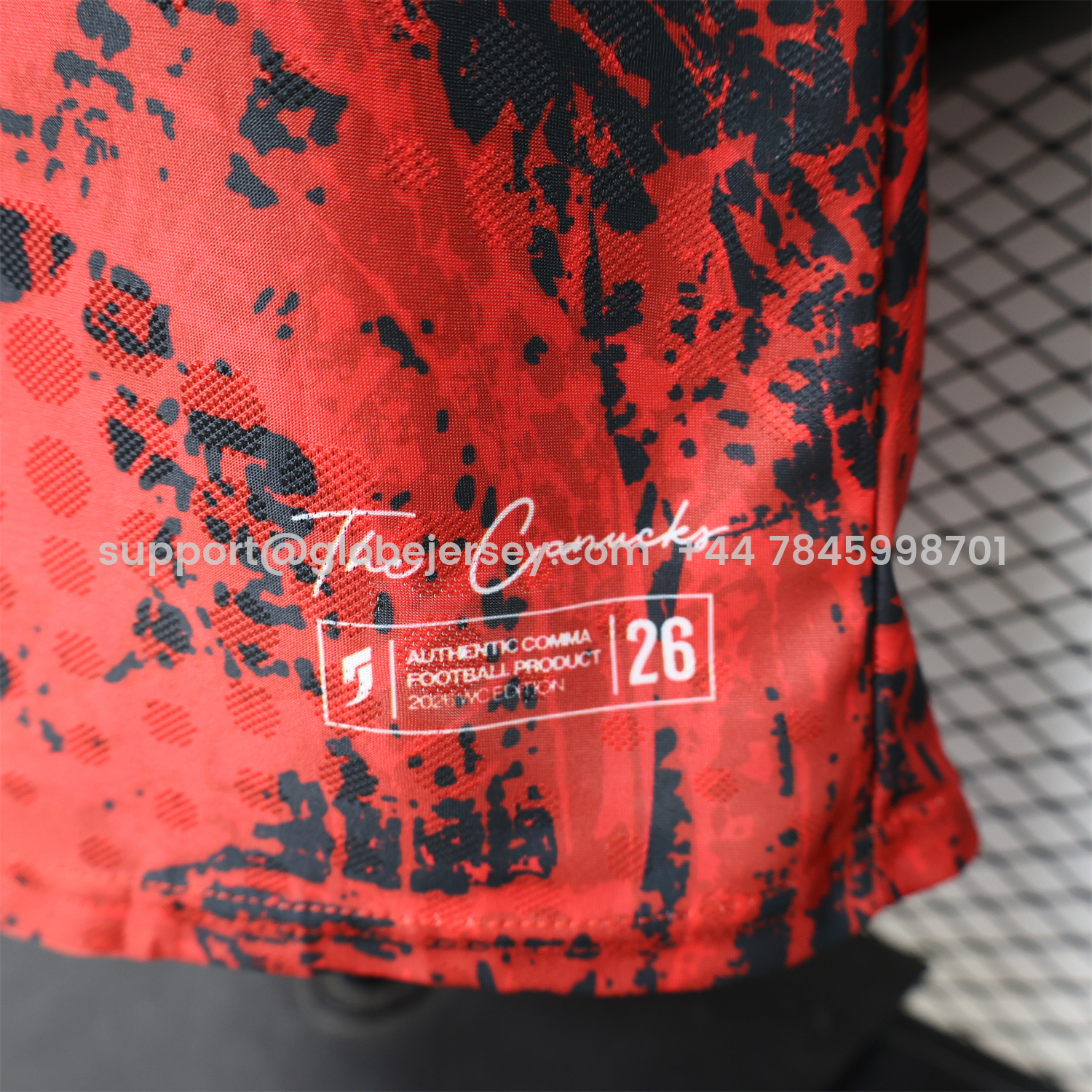 GlobeJersey-Canada 2026 Red With Black Special Jersey - Player Version