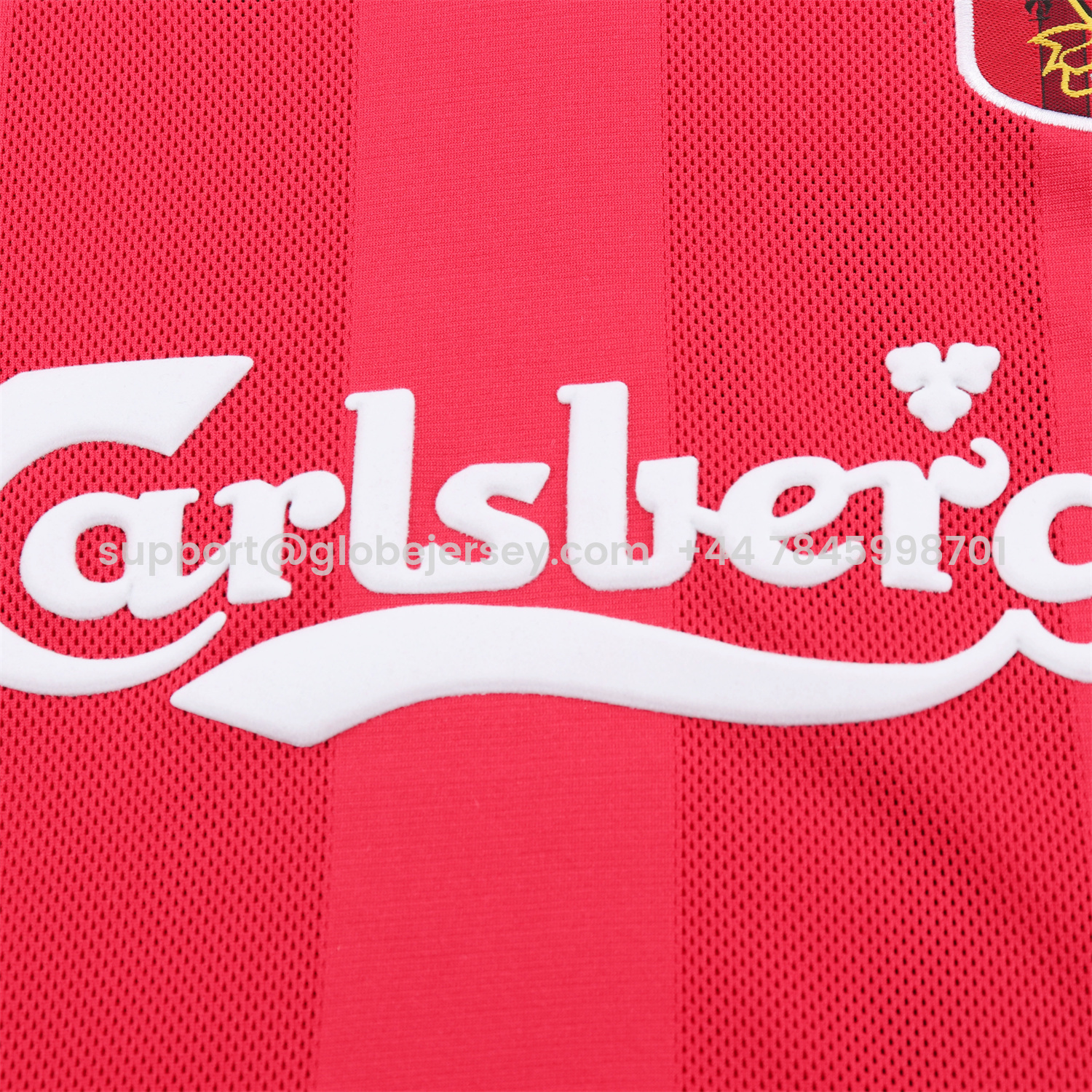 GlobeJersey-Retro Liver.pool 1995-96 Home Kids Kit