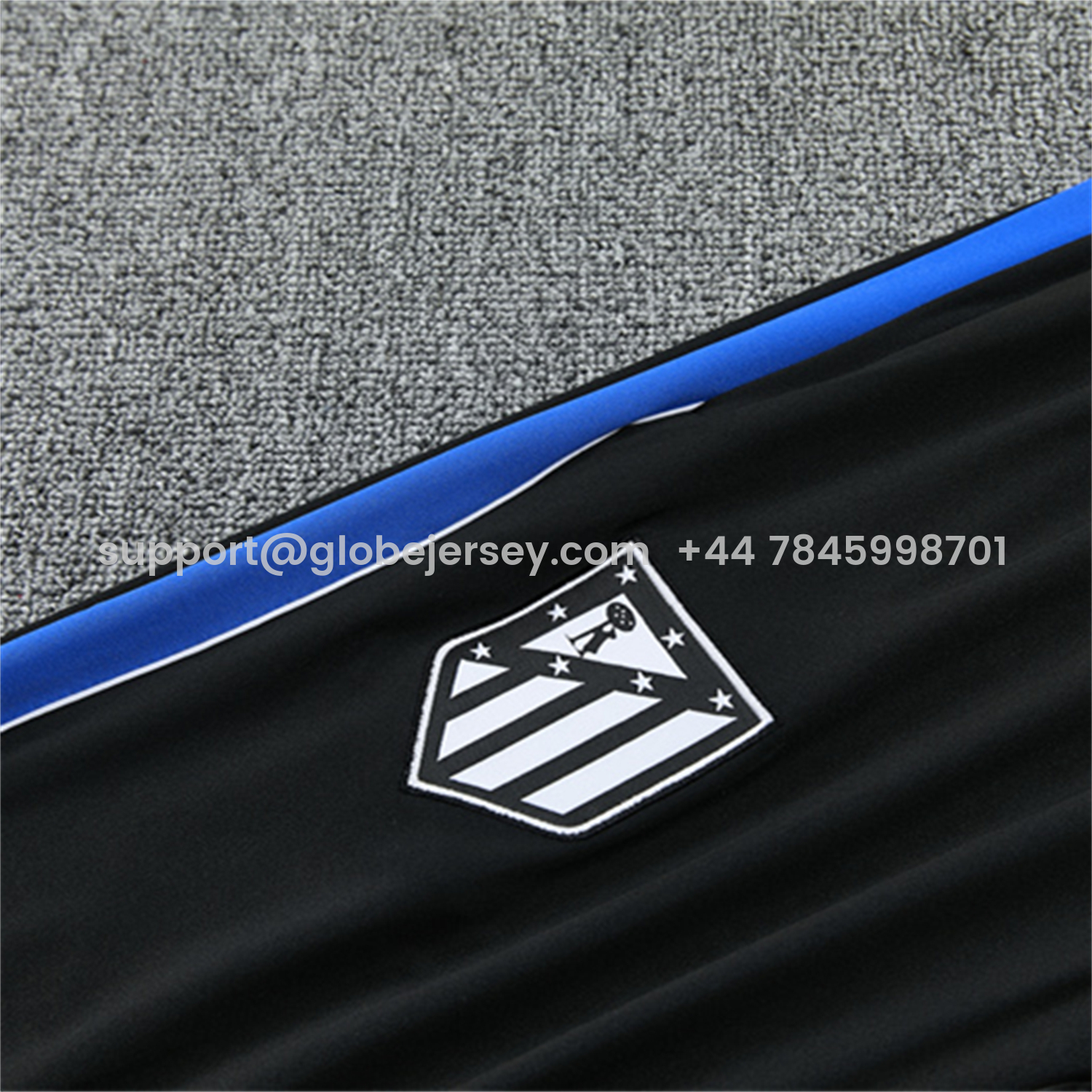 GlobeJersey-Atletico Madrid 26-27 Long Sleeve Training Set - Black Top & Black Pants