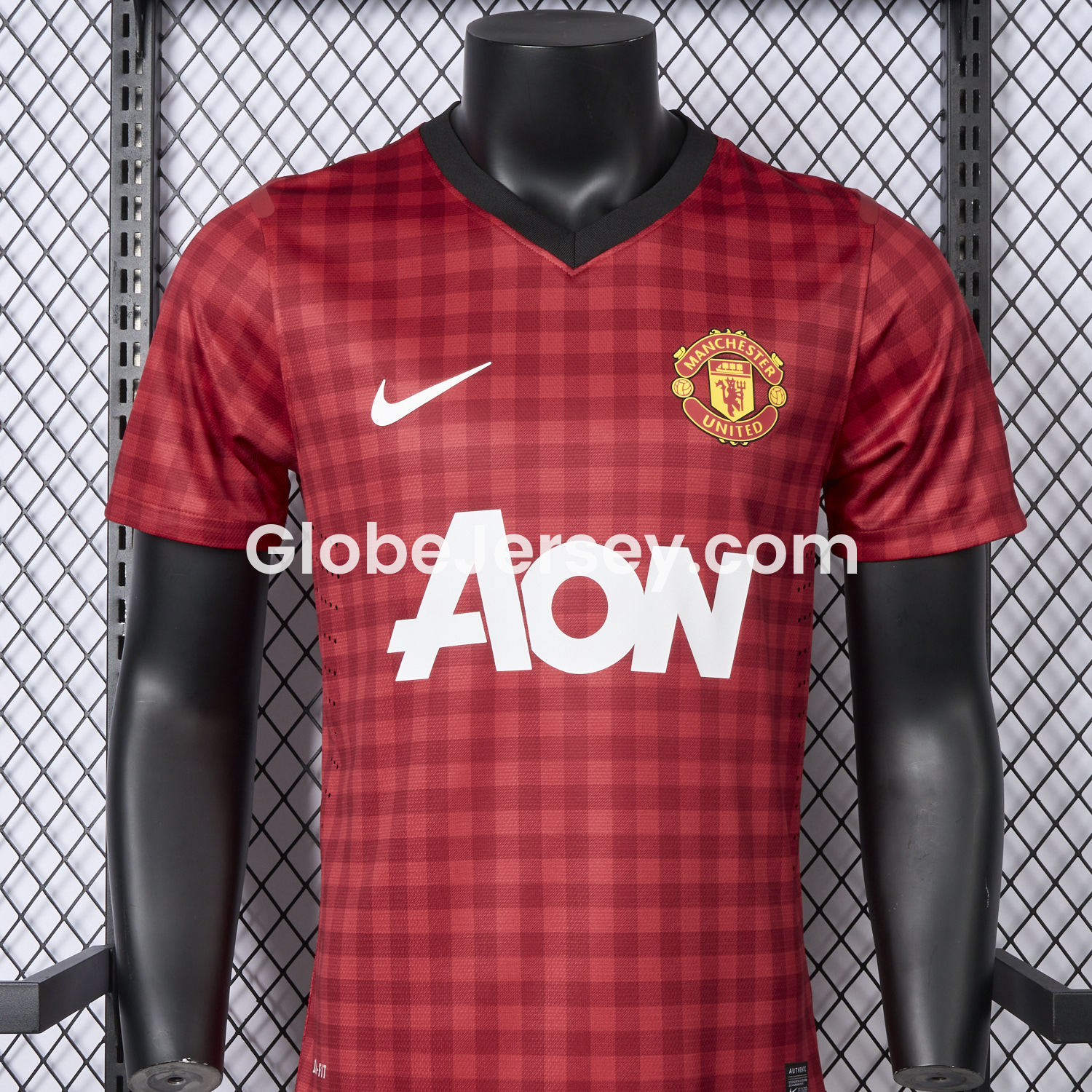 GlobeJersey-Retro Manchester United 2012-13 Home Jersey - Player Version