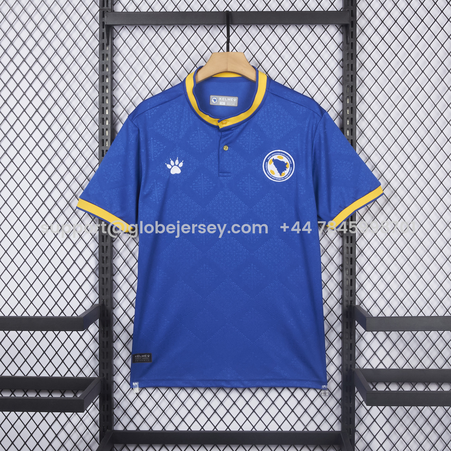 GlobeJersey-Bosnia and Herzegovina 2026 Home Jersey - Fans Version