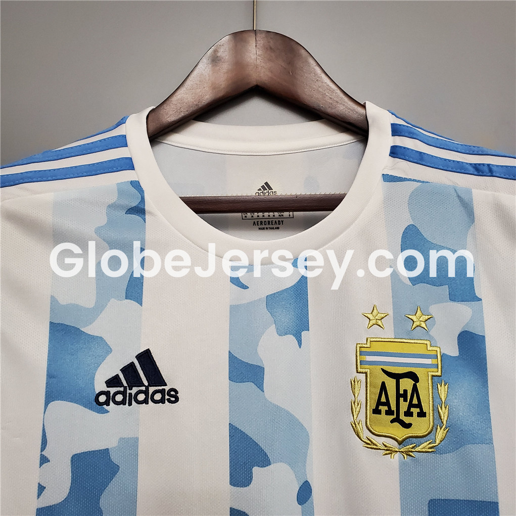 GlobeJersey-Retro Argentina 2021 Home Stadium Jersey