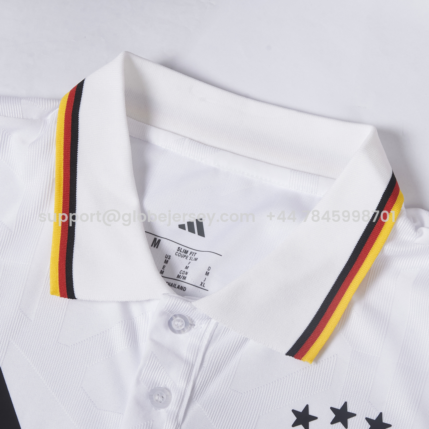 GlobeJersey-Germany 2026 White Special Edition Polo Jersey - Player Version