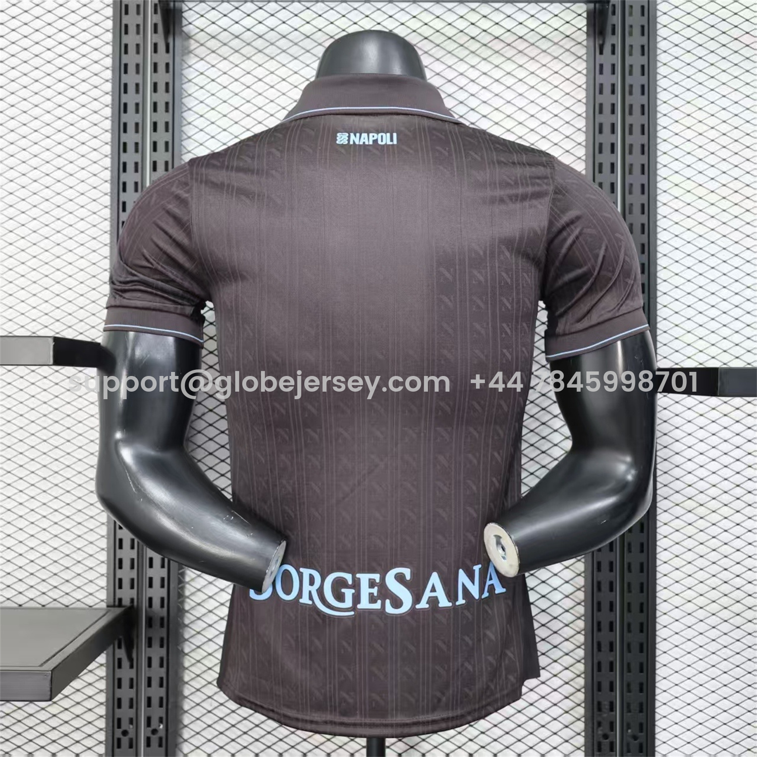 GlobeJersey-Napoli 25-26 Third Black Jersey - Player Version