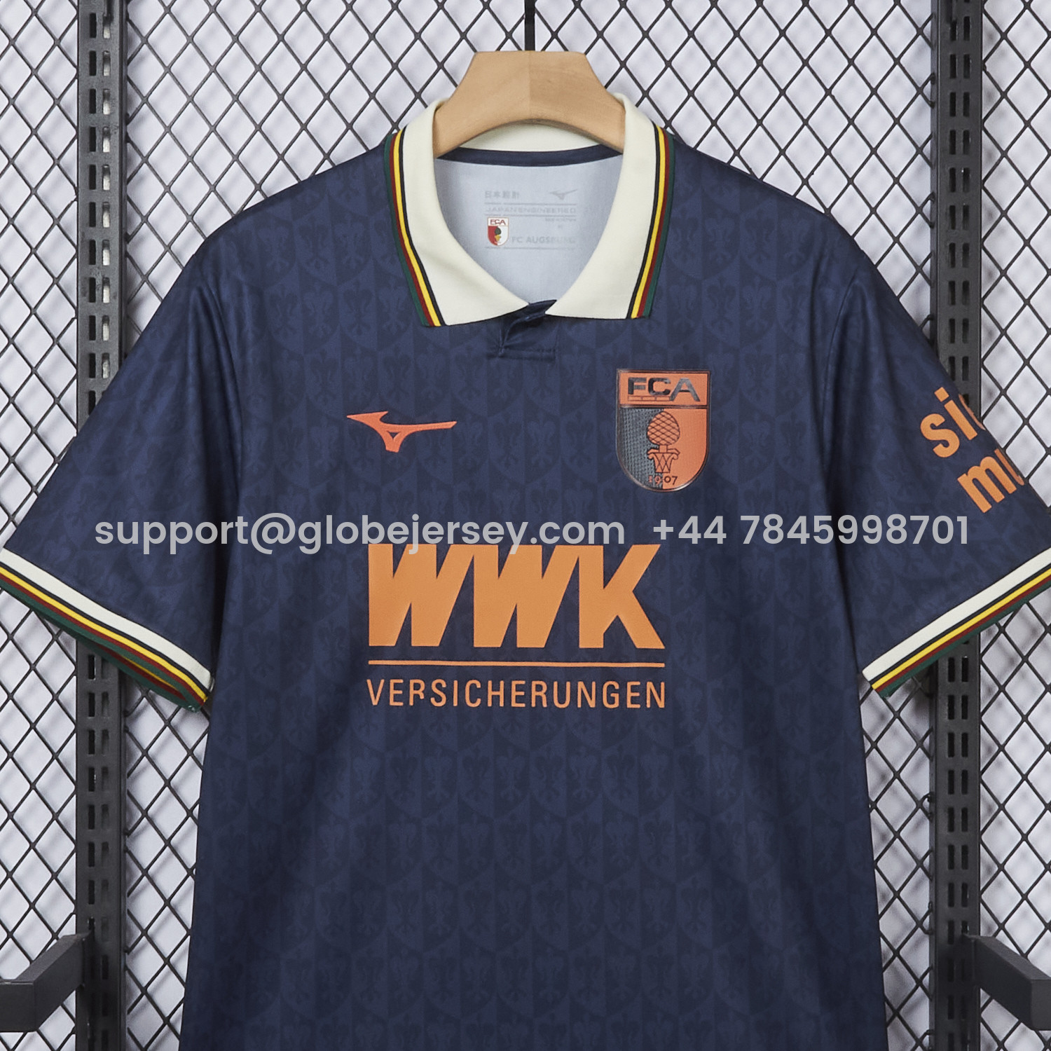 GlobeJersey-Augsburg 25-26 Blue Goalkeeper Jersey - Fans Version