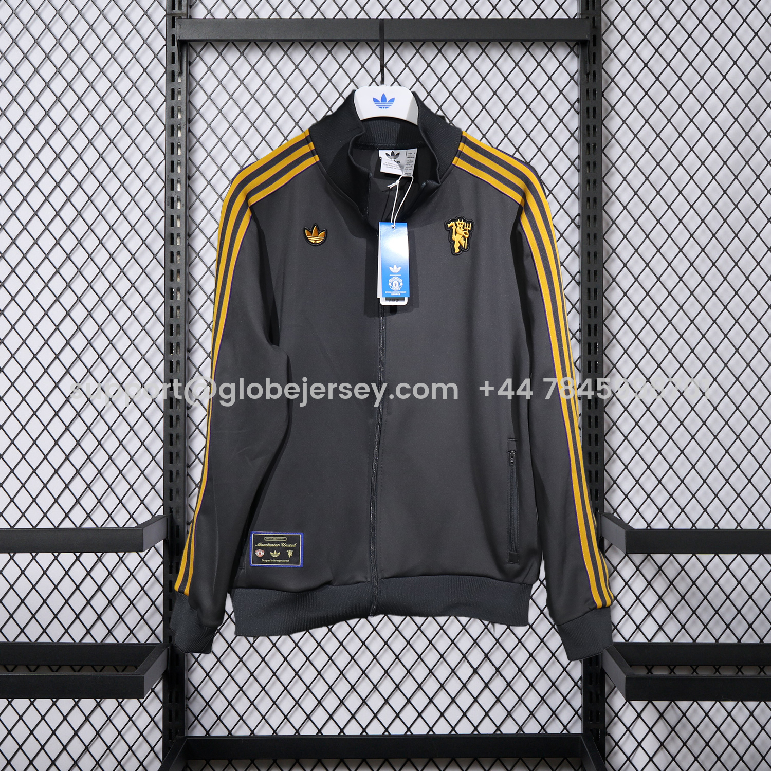 GlobeJersey-Manchester United 25-26 Pure Color Training Set - Black Top and Black Pants