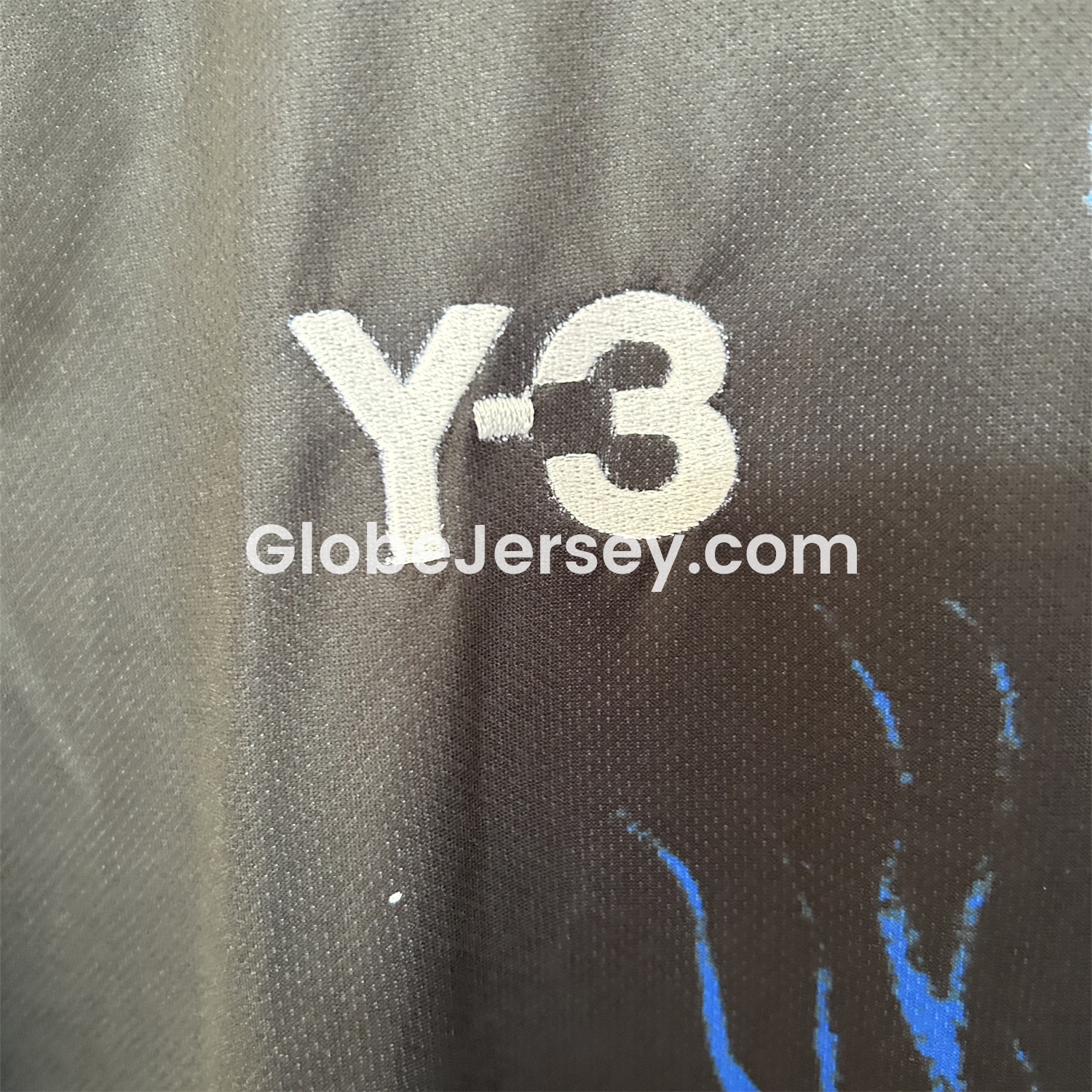 GlobeJersey-Japan 25-26 Y-3 Blue Flame Black Special Jersey - Fans Version