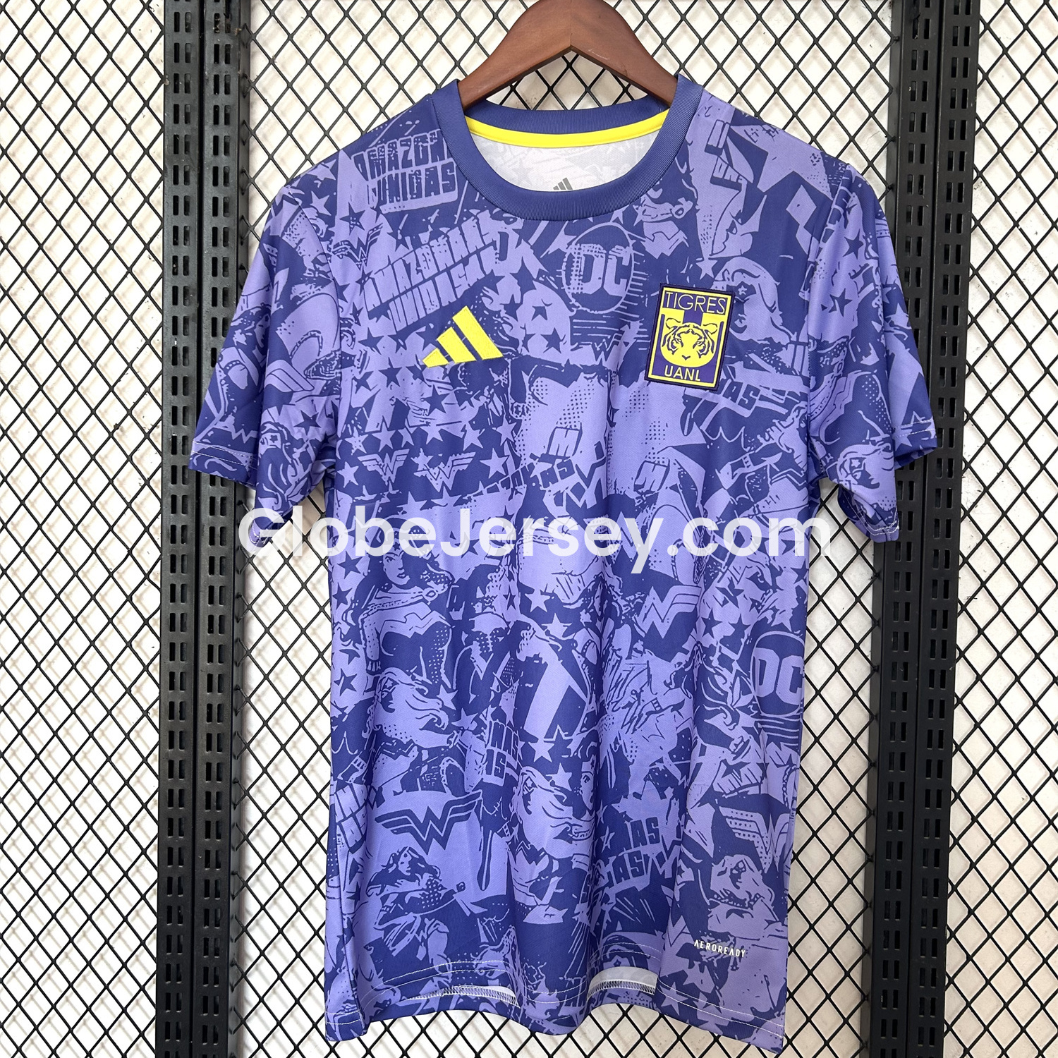 GlobeJersey-Tigres UANL 25-26 Blue And Purple Pre-match Training Jersey - Fans Version