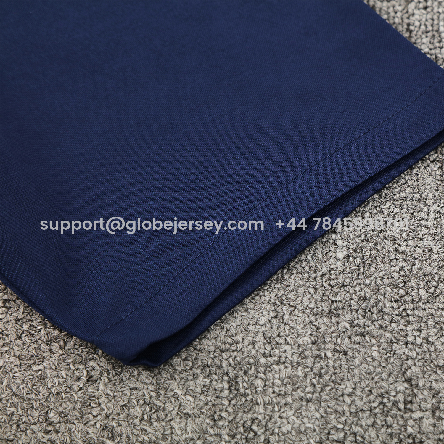 GlobeJersey-Atletico Madrid Short-Sleeve Training Set - Blue Yellow Top & Blue Shorts