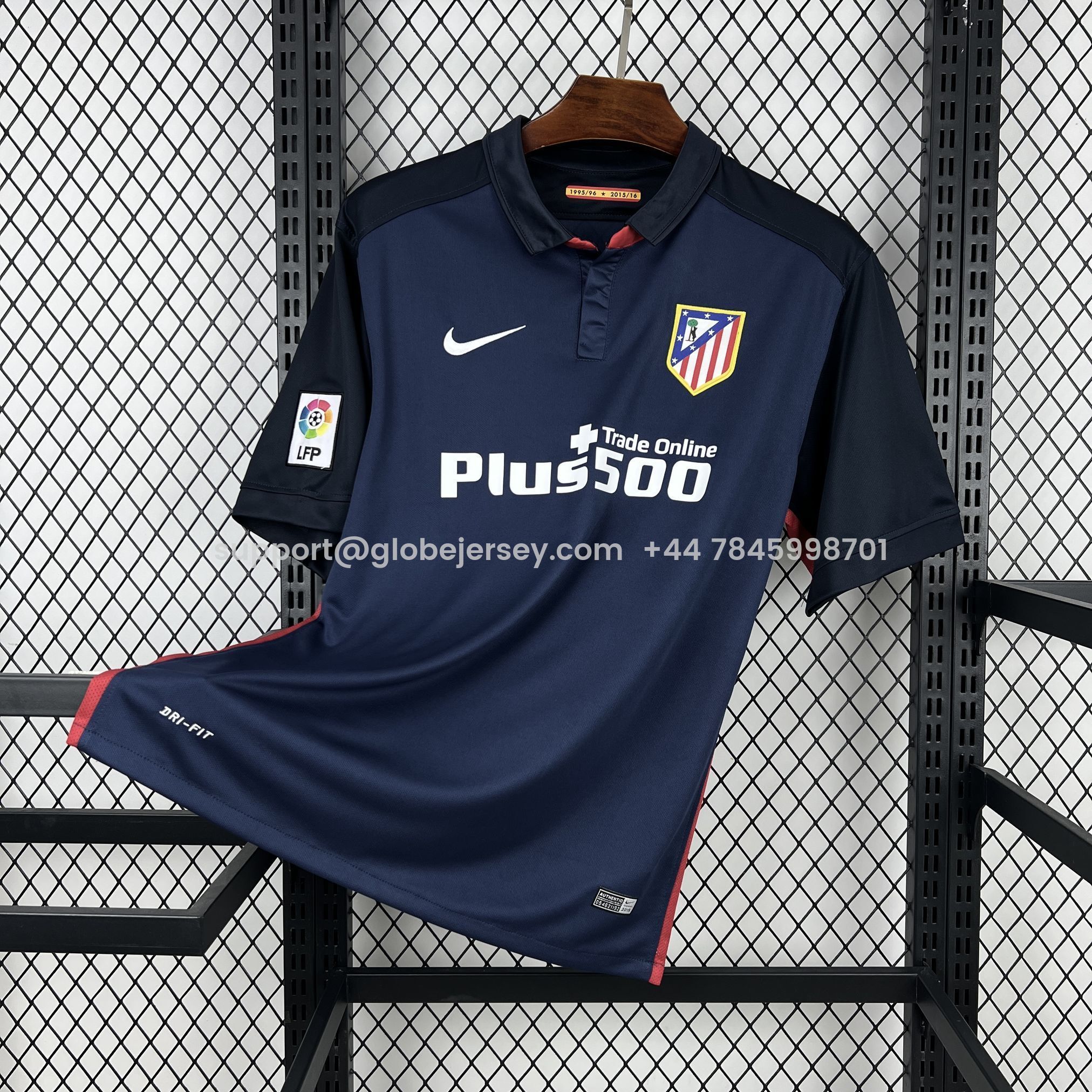 GlobeJersey-Retro Atletico Madrid 2015-16 Away Jersey