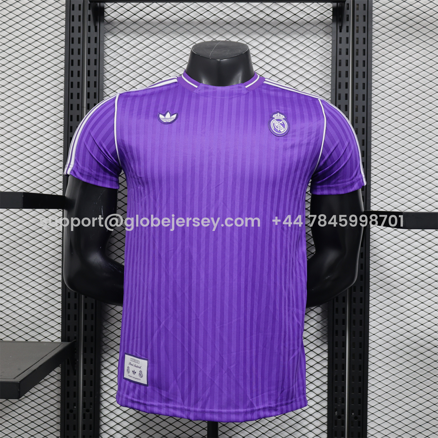GlobeJersey-Real Madrid 25-26 Icon Range Trefoil Purple Travel Jersey - Player Version