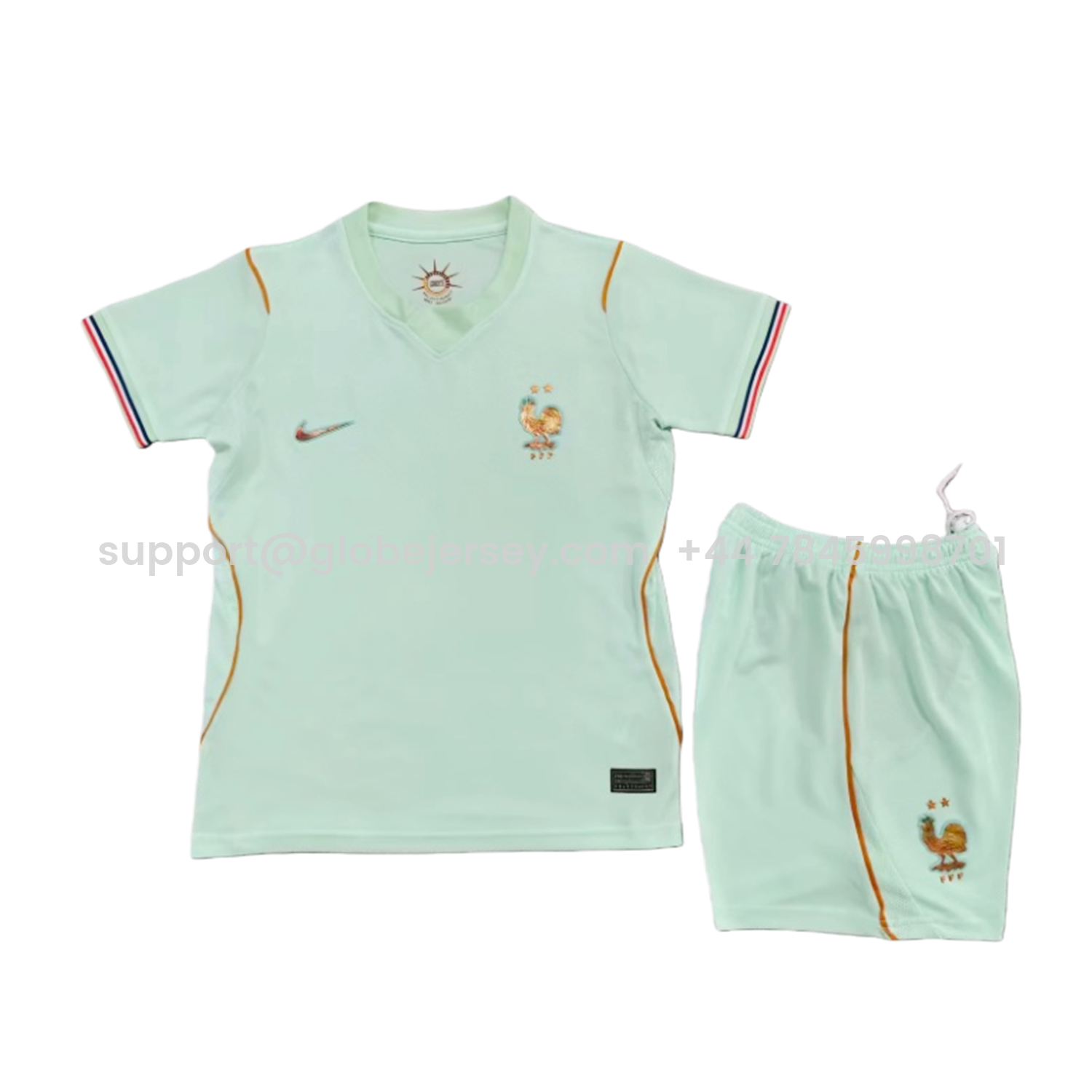 GlobeJersey-France 25-26 Away Mint Green Kids Kit