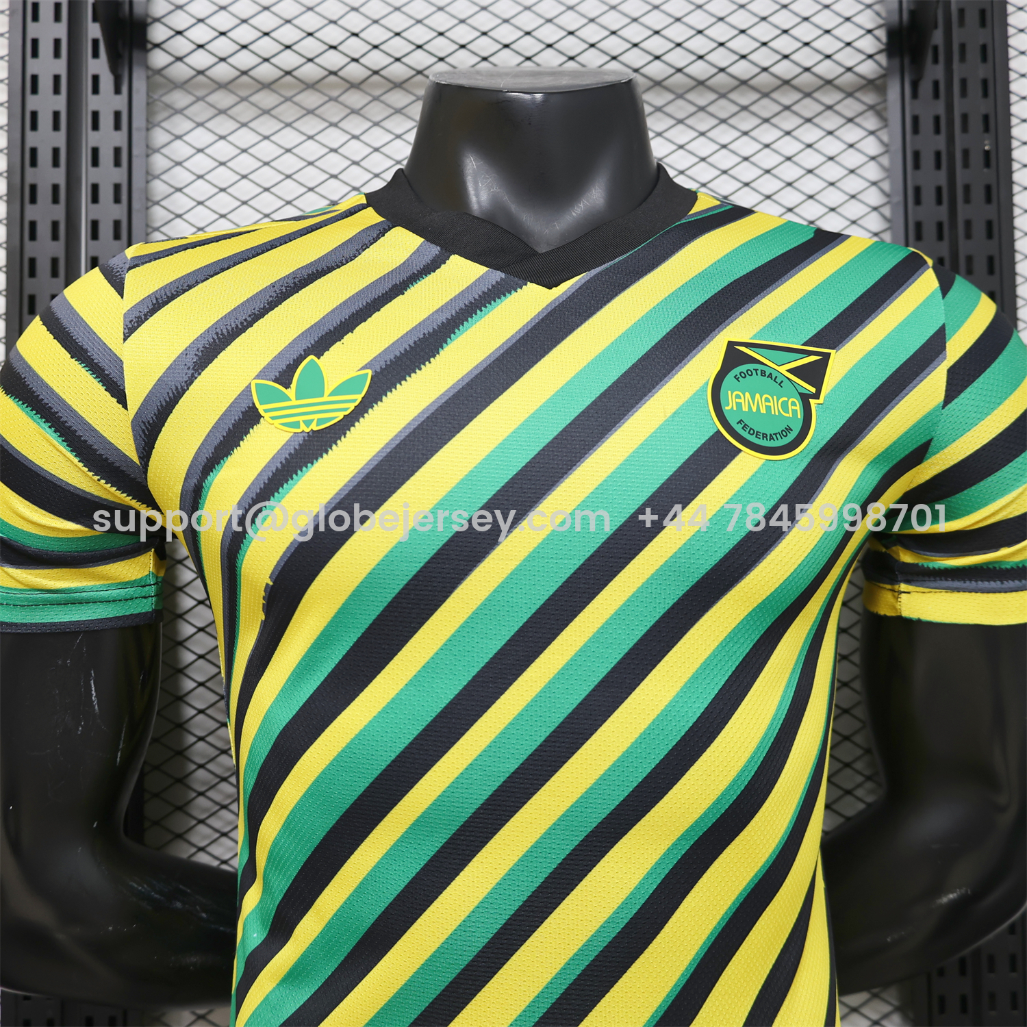 GlobeJersey-Jamaica 2026 Yellow-Green Twill Jersey - Player Version