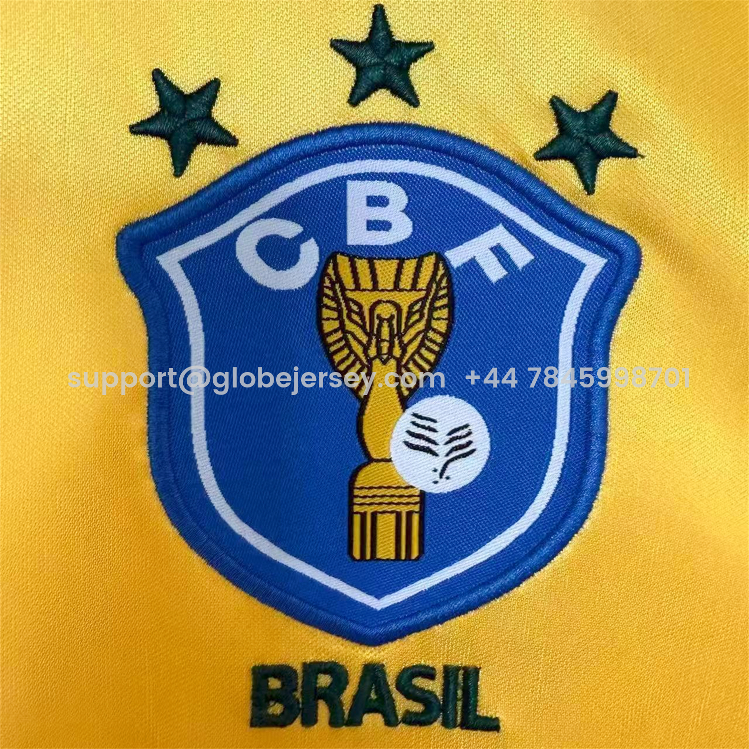 GlobeJersey-Retro Brazil 1988 Home Jersey