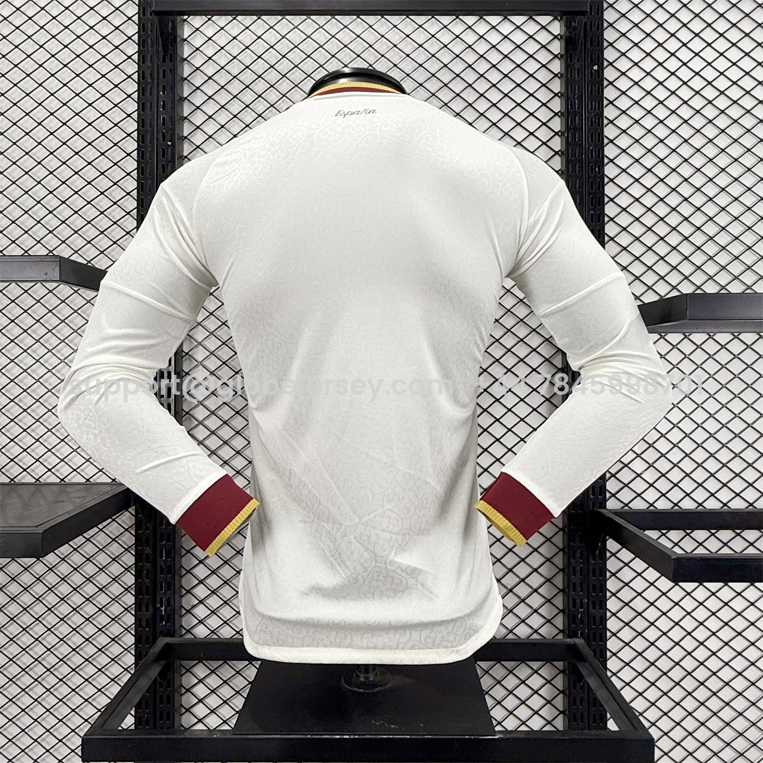 GlobeJersey-Spain 2026 Away Long Sleeves Jersey - Player Version
