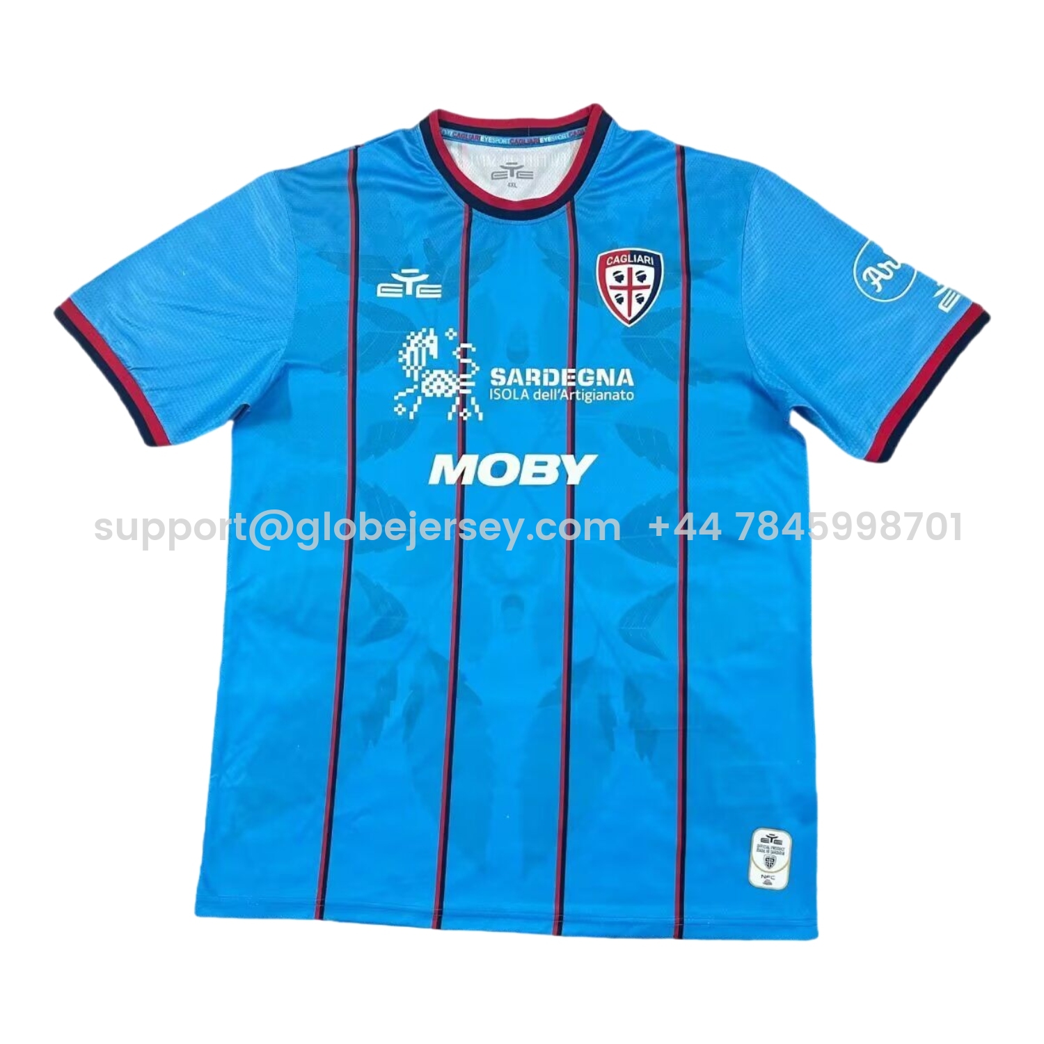GlobeJersey-Cagliari Calcio 25-26 Third Jersey - Fans Version